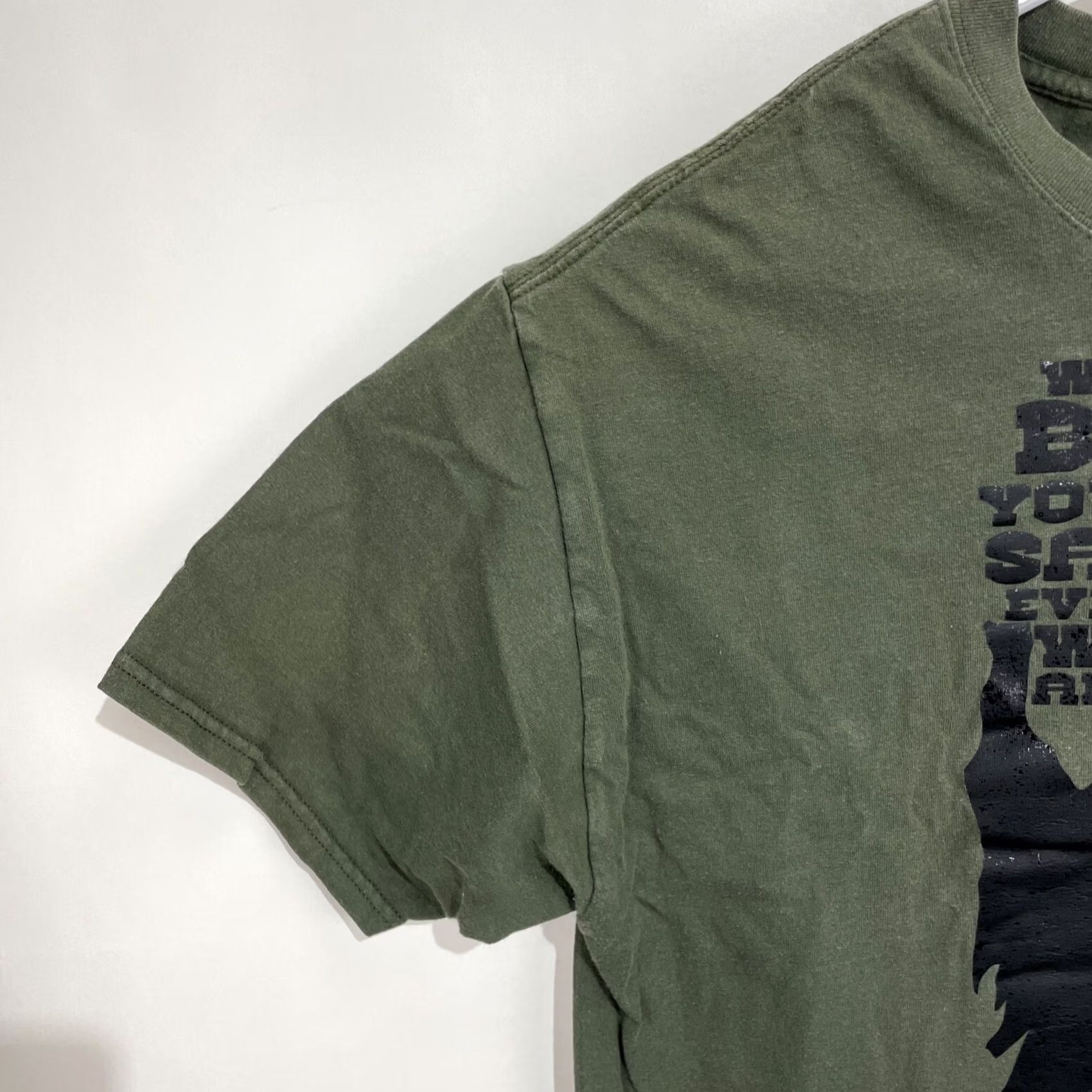 Port & Company Live Bearded T Shirt Green L Mens Funny Beard Humor Port & Company Regular Fit Crew Neck Short Sleeve Graphic Print 2010-2019 Haiti Size US L / EU 52-54 / 3 - 4 Thumbnail