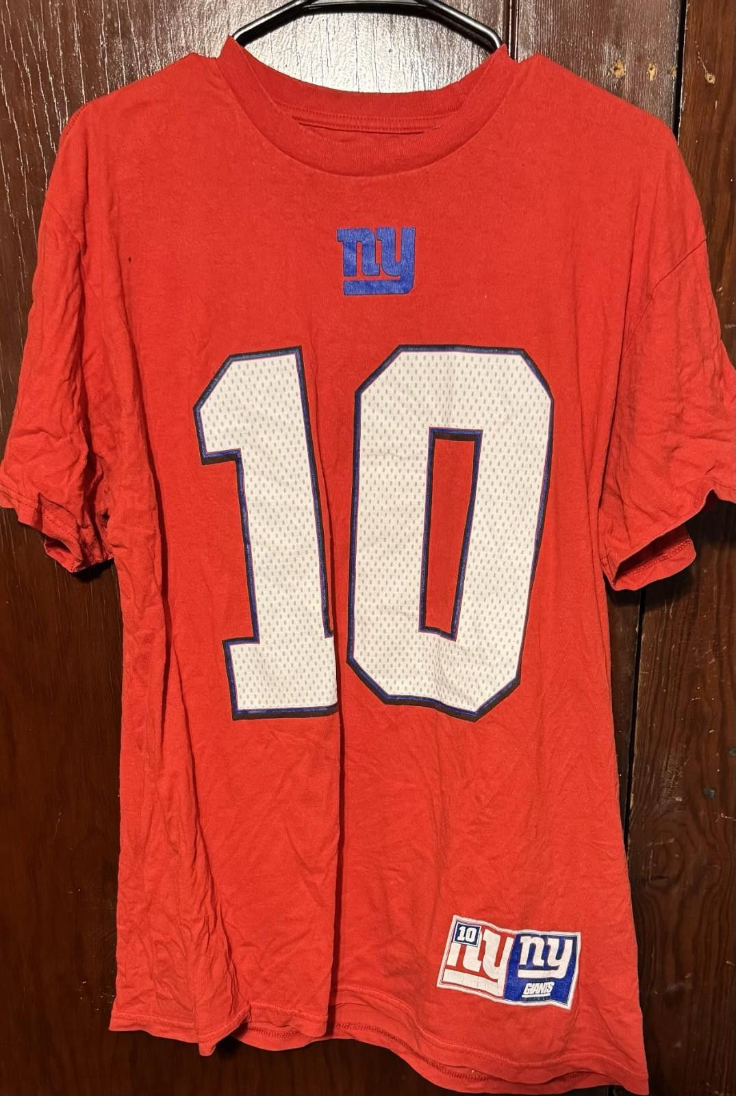 The Unbranded Brand New York Giants Eli Manning #10 Player T-Shirt Men Sz L Red Size ONE SIZE - 1 Thumbnail