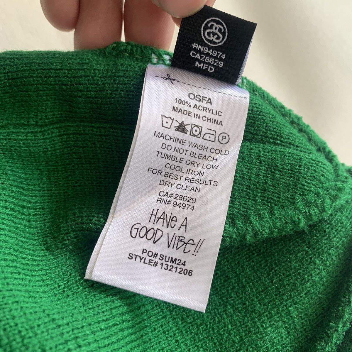 Stussy × Vintage STUSSY BURLY THREADS SKULLCAP Size ONE SIZE - 4 Thumbnail