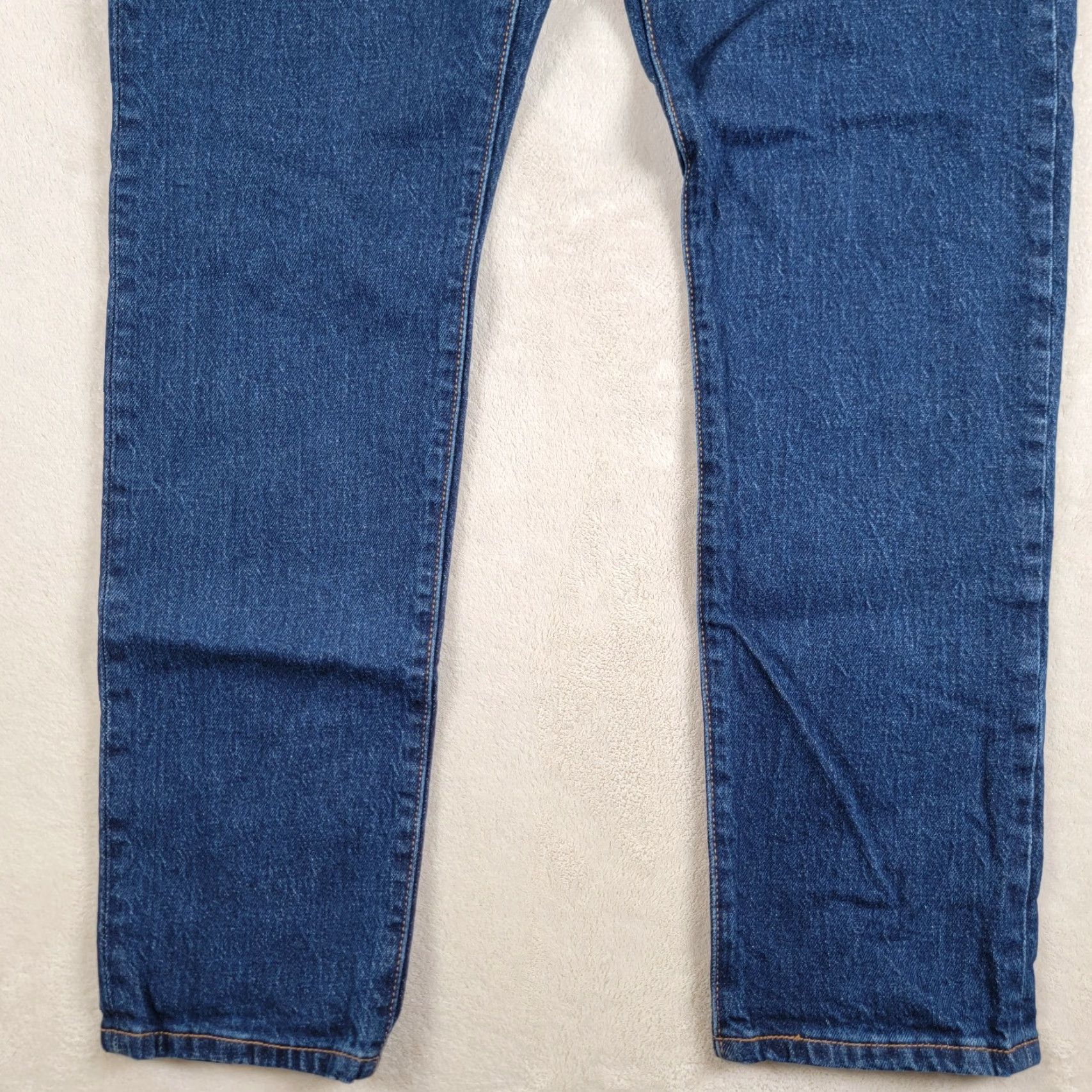 Levi's VINTAGE Levi’s 501 Skinny Jeans 31 X 30 Women Button Fly Blue Dark Wash Slim 5-Pocket Womens Jeans Size 24" / US 00 / IT 34 - 3 Thumbnail