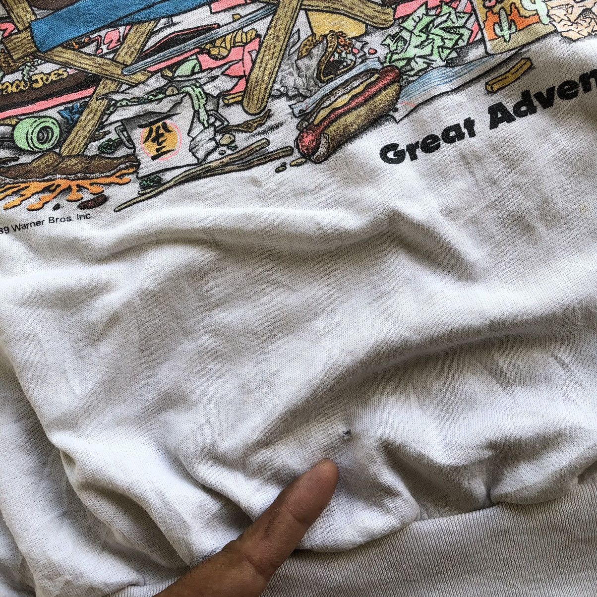 Cartoon Network × Vintage × Warner Bros Distressed TAZMANIA 1989 Warner Bros Nice Printed Sweatshirt Size US XL / EU 56 / 4 - 8 Thumbnail