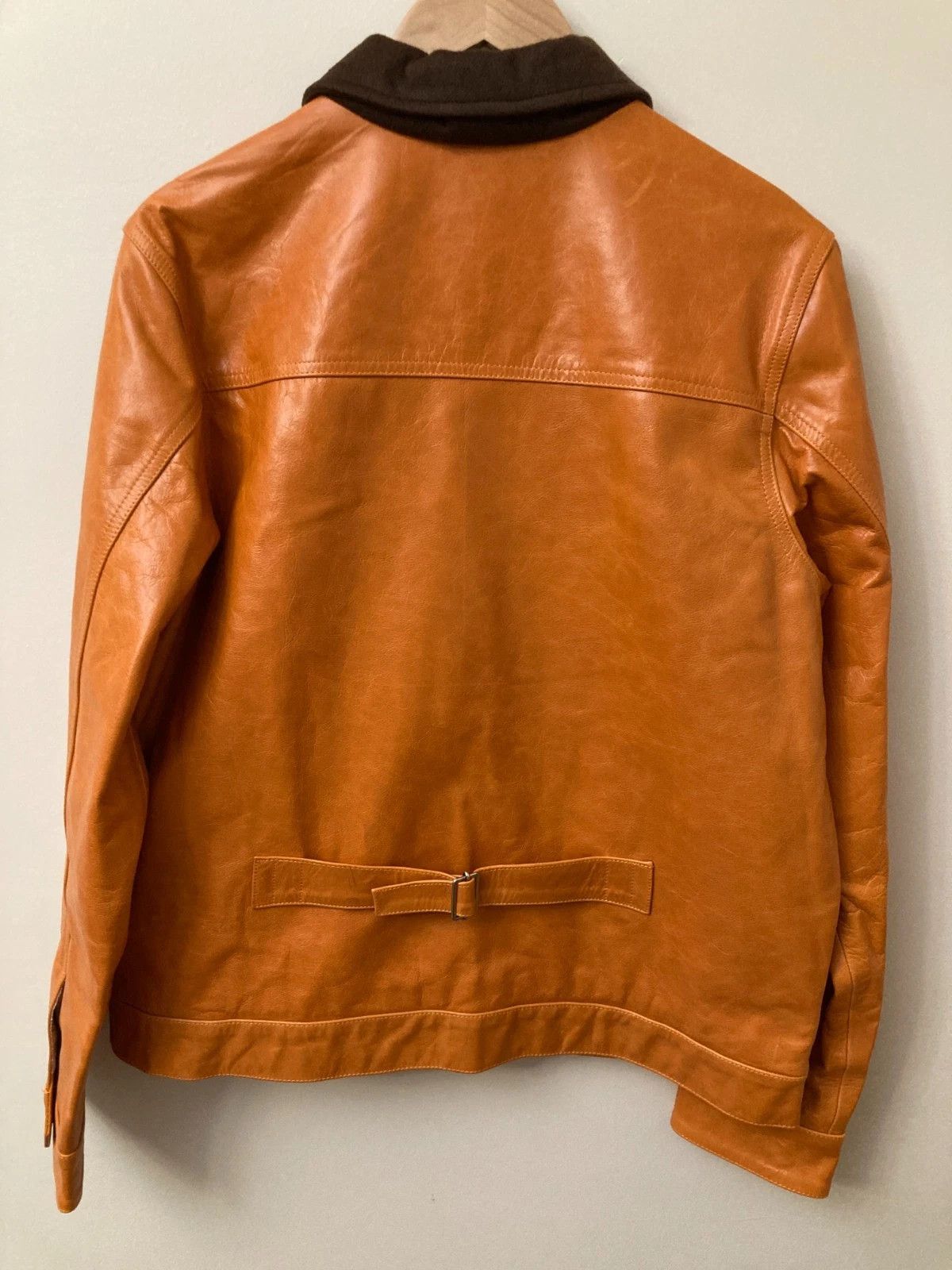 clothsurgeon Leather Jacket Orange Medium/Large Made in England Size US M / EU 48-50 / 2 - 13 Thumbnail