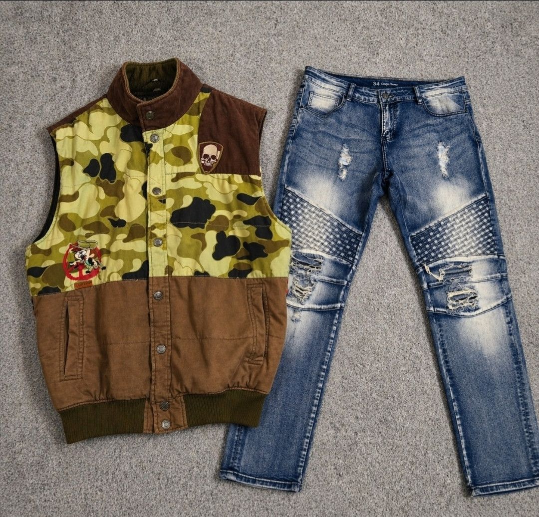 Other Vintage Vest & Jeans Set Men’s jean Rare Size US 34 / EU 50 - 1 Thumbnail