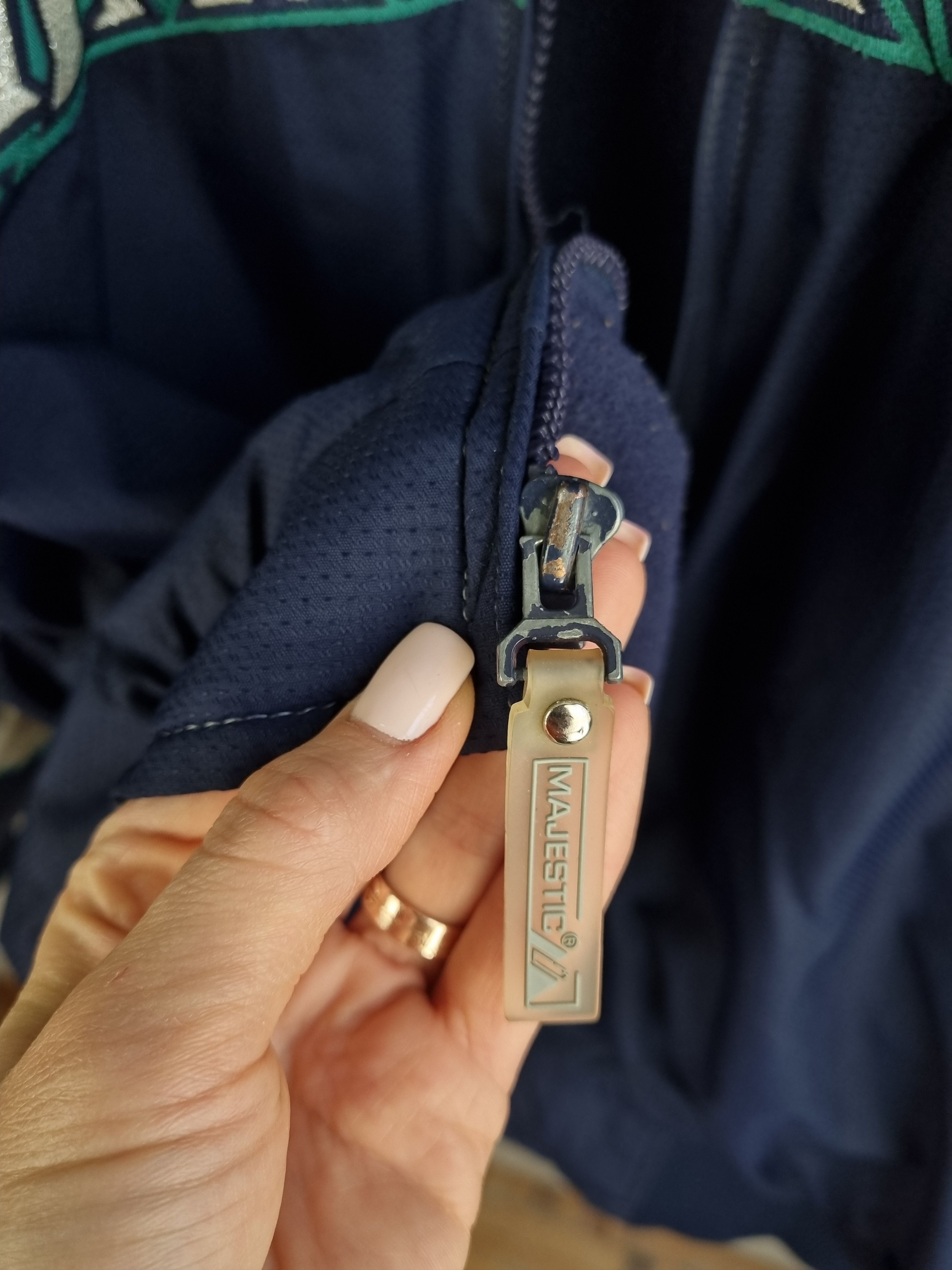 MLB × Majestic × Vintage 90s Marimers MLB Majestic Vintage Big Logo Jacket Size US XXL / EU 58 / 5 - 10 Thumbnail