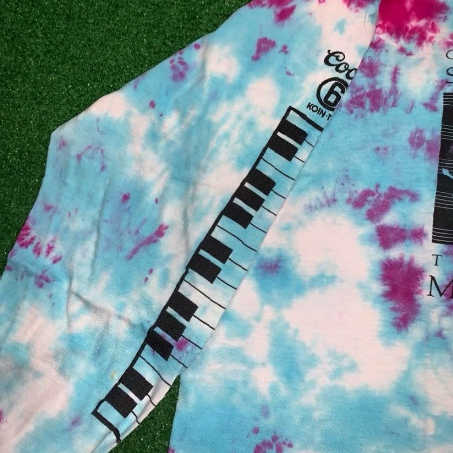 Nike VINTAGE Nike T-Shirt USA Custom Tie Dye Piano Music Graphic Adult L White 1980s Mens Size US L / EU 52-54 / 3 - 5 Thumbnail