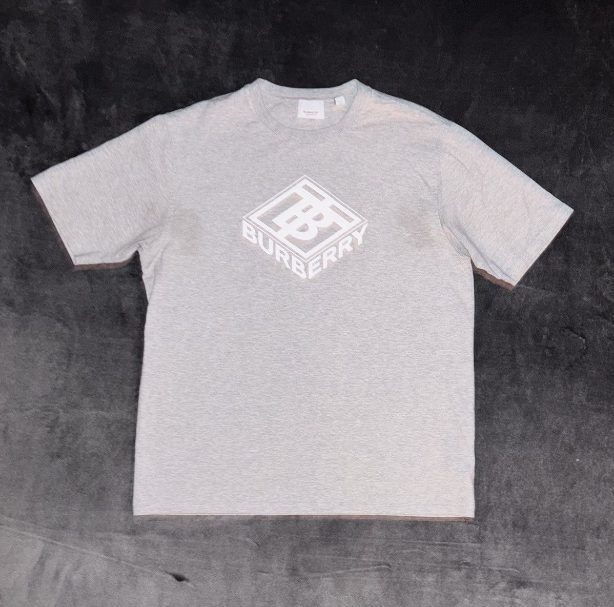 image of Burberry T Shirt in Grey, Men's (Size XS)