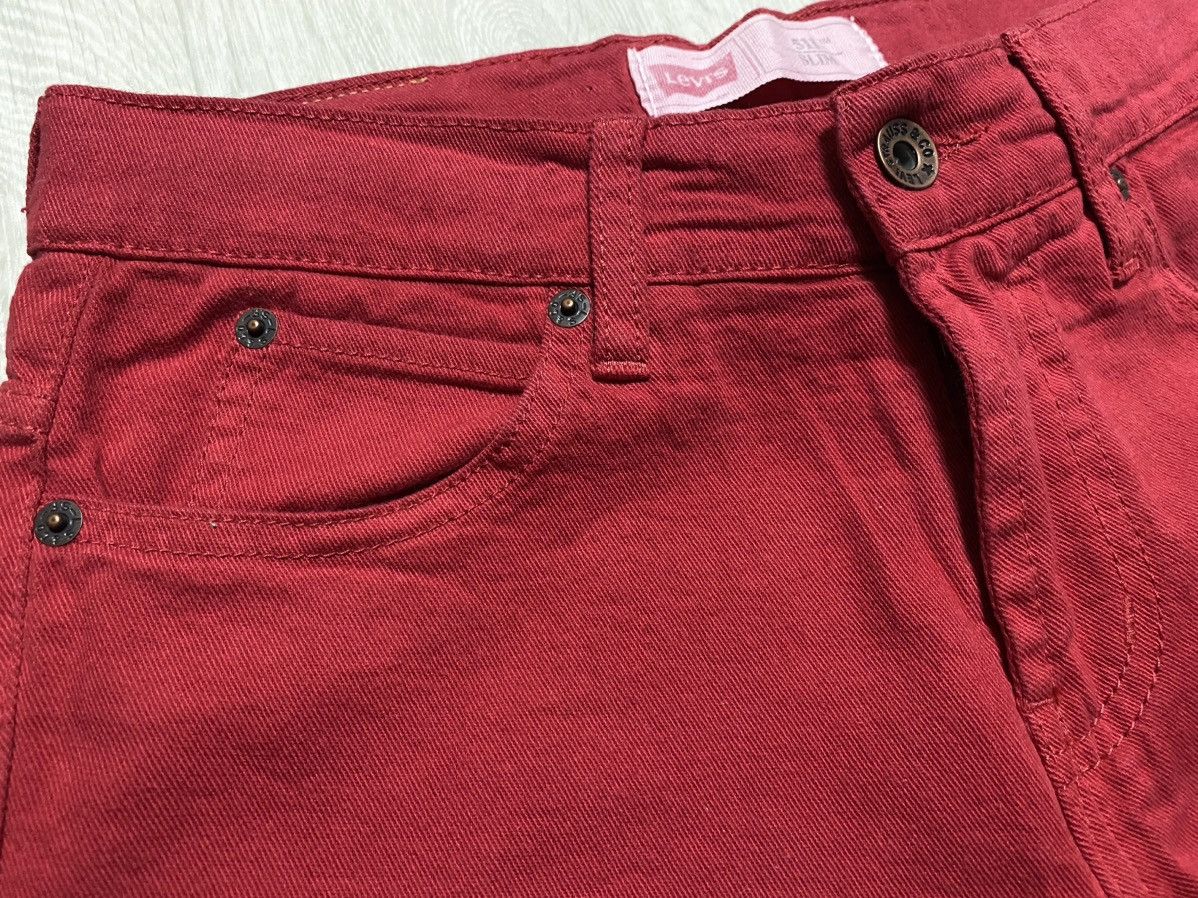 Levi's Women’s Junior Levi’s 511 Slim Vintage Red Jeans Denim Size 28" / US 6 / IT 42 - 13 Thumbnail