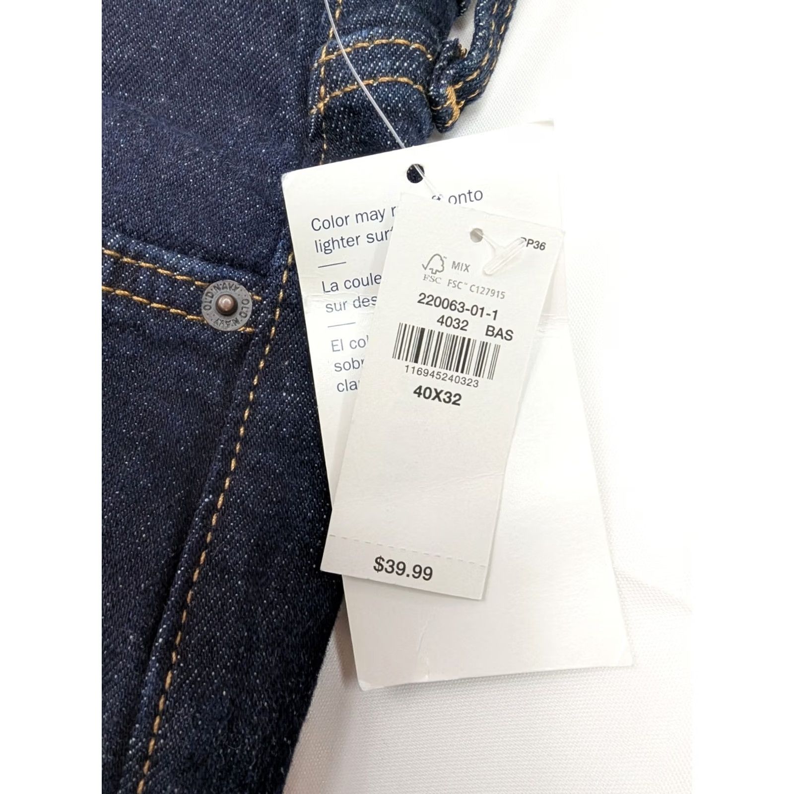Old Navy Old Navy Jeans Men 40x32 Slim Straight Leg Blue Denim Stretch 5-Pocket Regular Waist Size 40 Adult Mens Denim Jeans Size US 40 / EU 56 - 7 Thumbnail