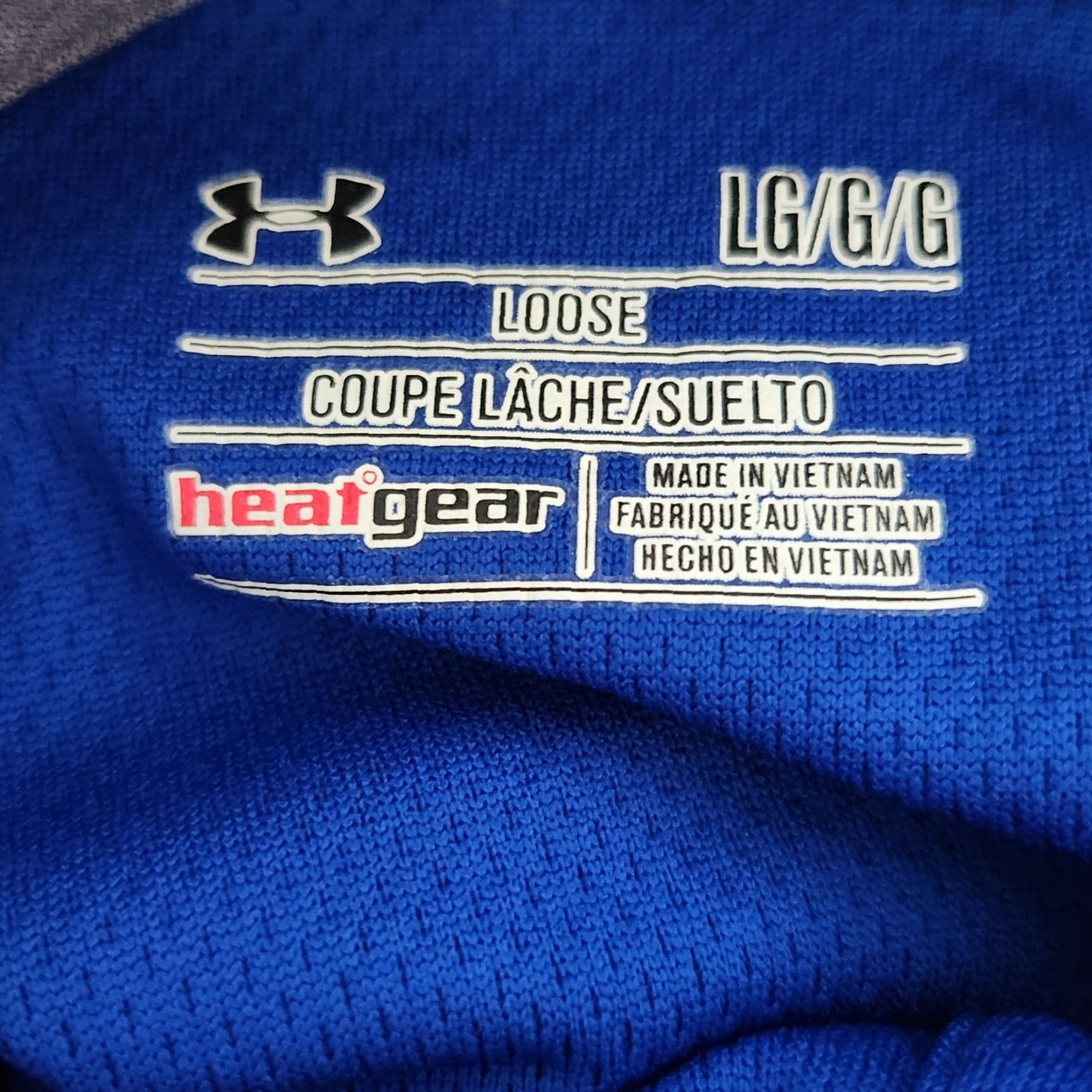 Under Armour VINTAGE? No. Under Armour Golf Polo Mens Large Blue HeatGear Loose Ribbed Performance Shirt Men L Blue Logo Sports Golf Tennis Walking Size US L / EU 52-54 / 3 - 6 Thumbnail