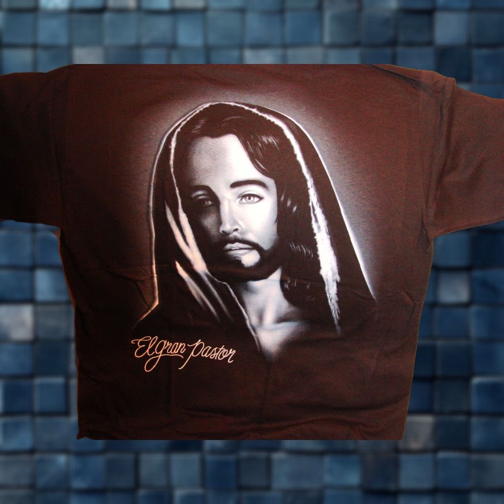 Vintage VINTAGE Jesus El Gran Pastor T-Shirt Men 2XL Short Sleeve Black Graphic Tee Christian Religious Size US XXL / EU 58 / 5 - 1 Thumbnail