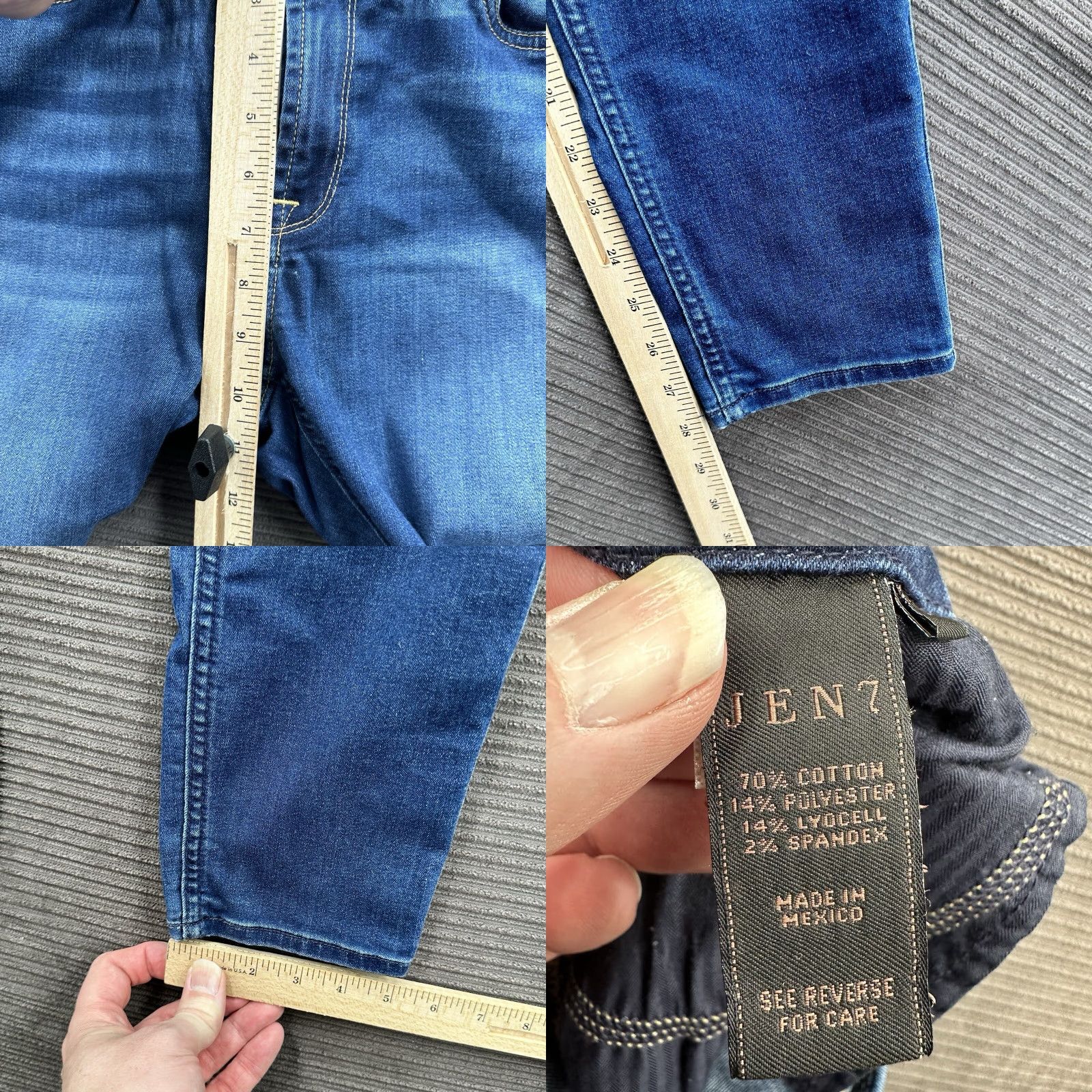 7 For All Mankind 7 For All Mankind Jeans Women 6 Denim Ankle Skinny High Rise Blue Slim Pattern Solid City College Preppy Womens Size 28" / US 6 / IT 42 - 8 Thumbnail