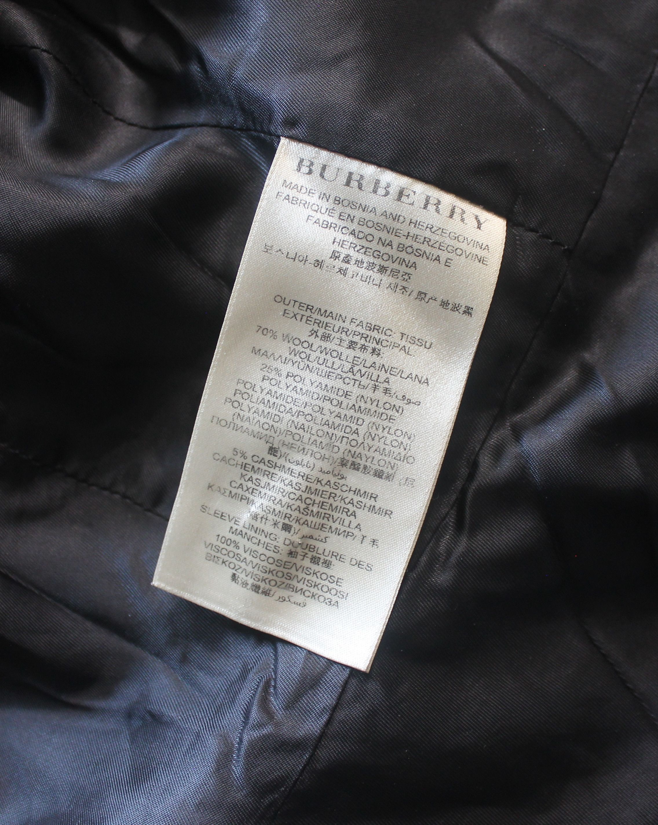 Burberry Burberry Brit Double Breasted Wool Coat Jacket Size XL / US 12-14 / IT 48-50 - 7 Thumbnail