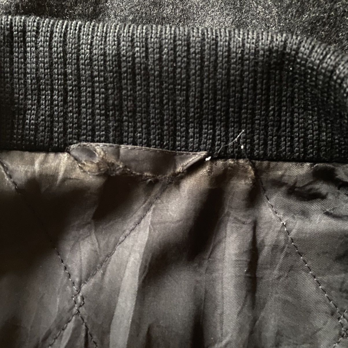 Designer BLACK PIA Dark Gray Knit Panel Jacket Size L / US 10 / IT 46 - 15 Thumbnail