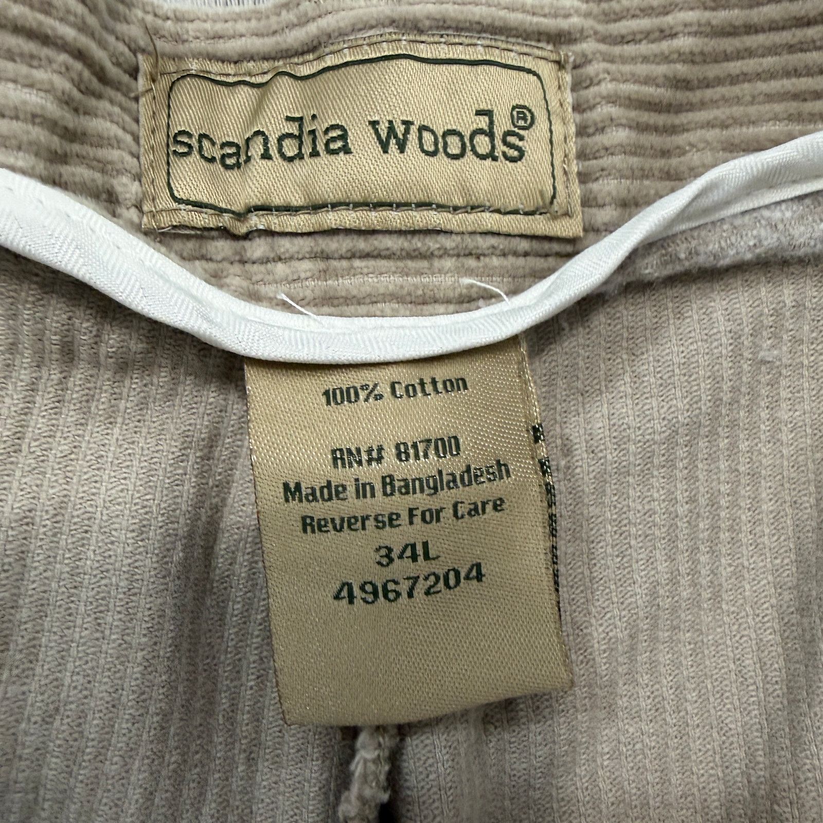 Vintage Vintage Scandia Woods Corduroy Pants Mens 34 (Fits 34x32) Size US 34 / EU 50 - 4 Thumbnail