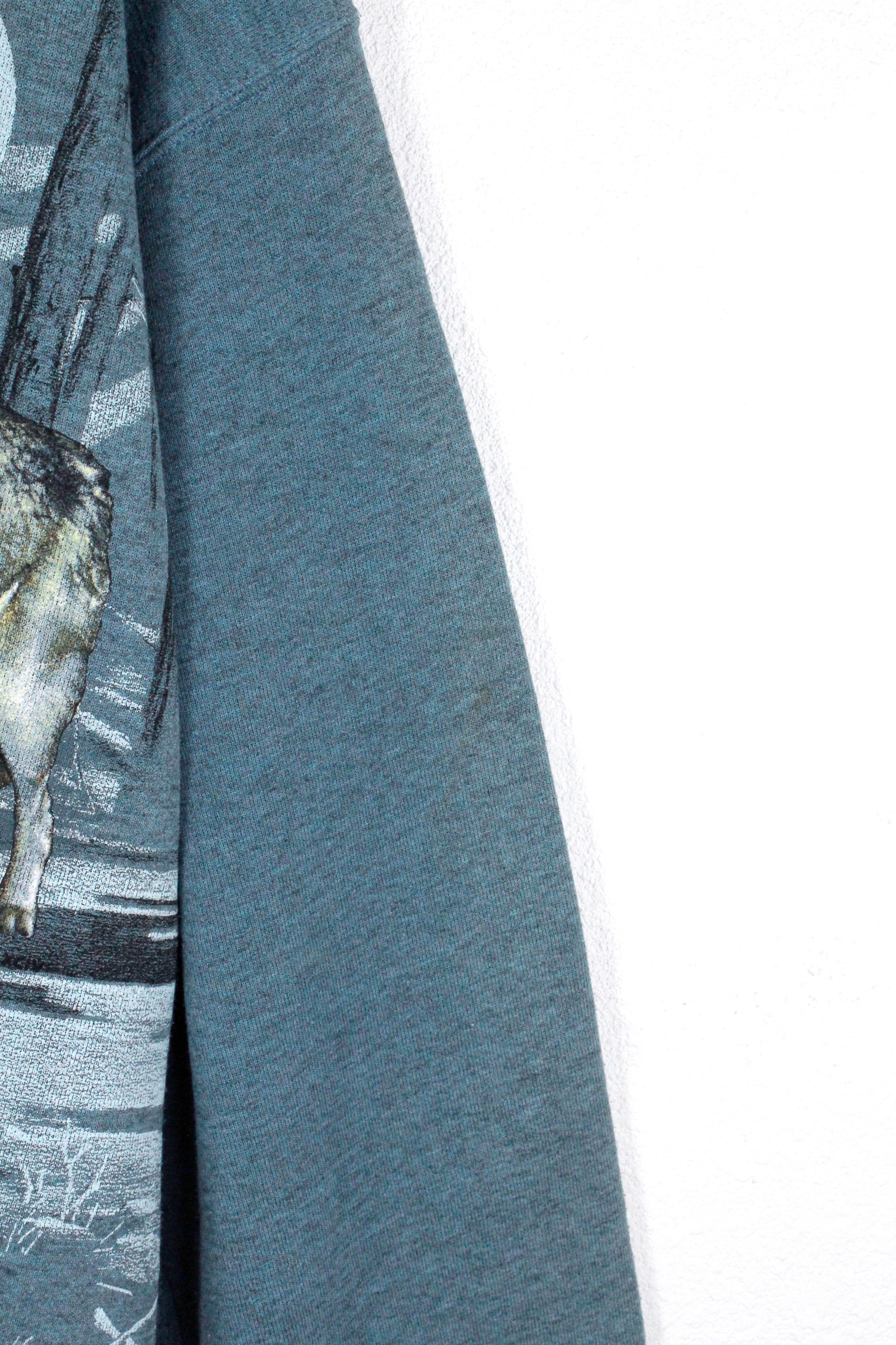 Habitat Vintage Habitat Wolfs Full Printed Sweatshirt XL USA 90s Size US XL / EU 56 / 4 - 3 Thumbnail