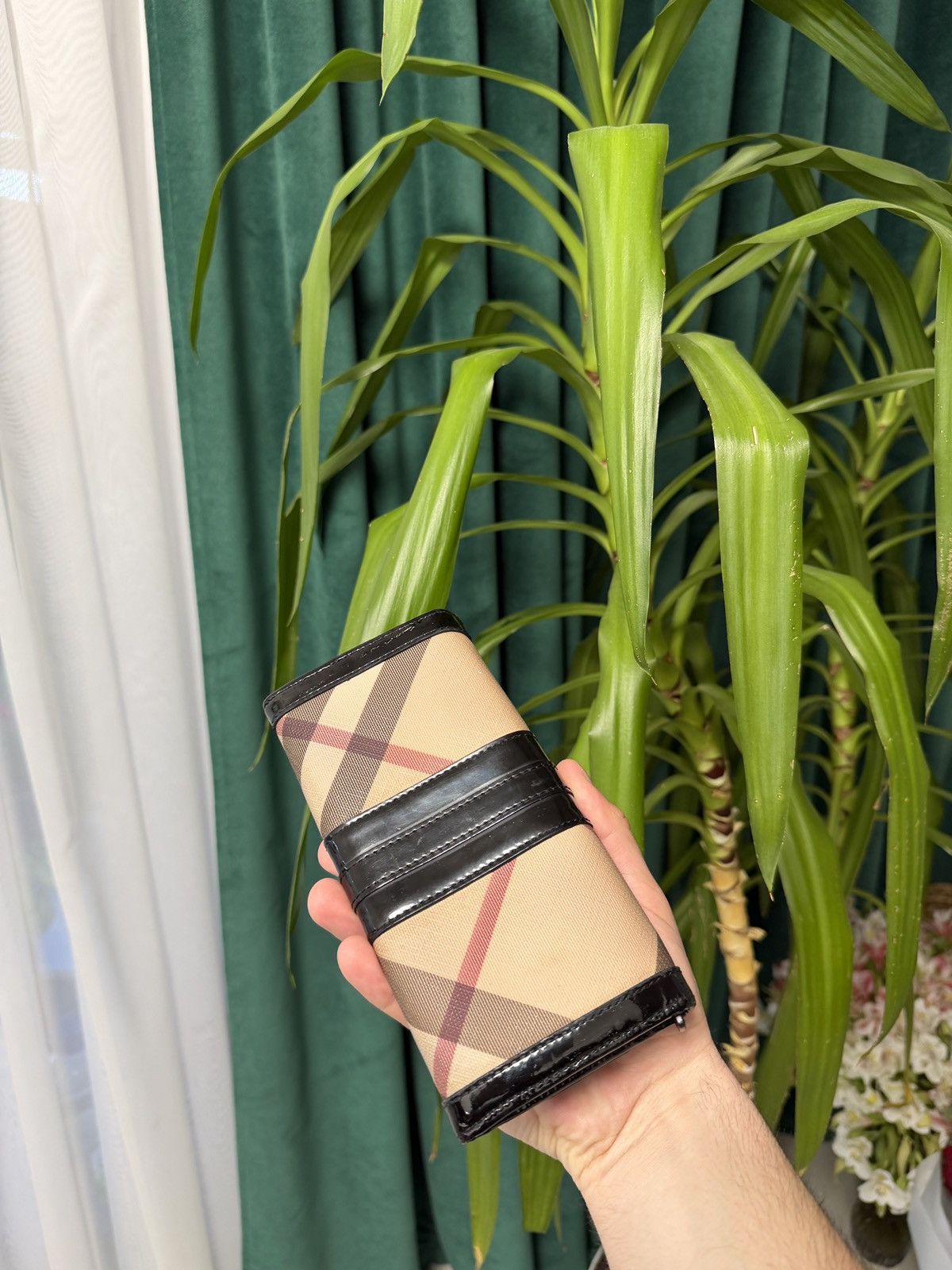 Burberry Vintage Burberry Clutch Wallet Plaid 90s Size ONE SIZE - 3 Thumbnail