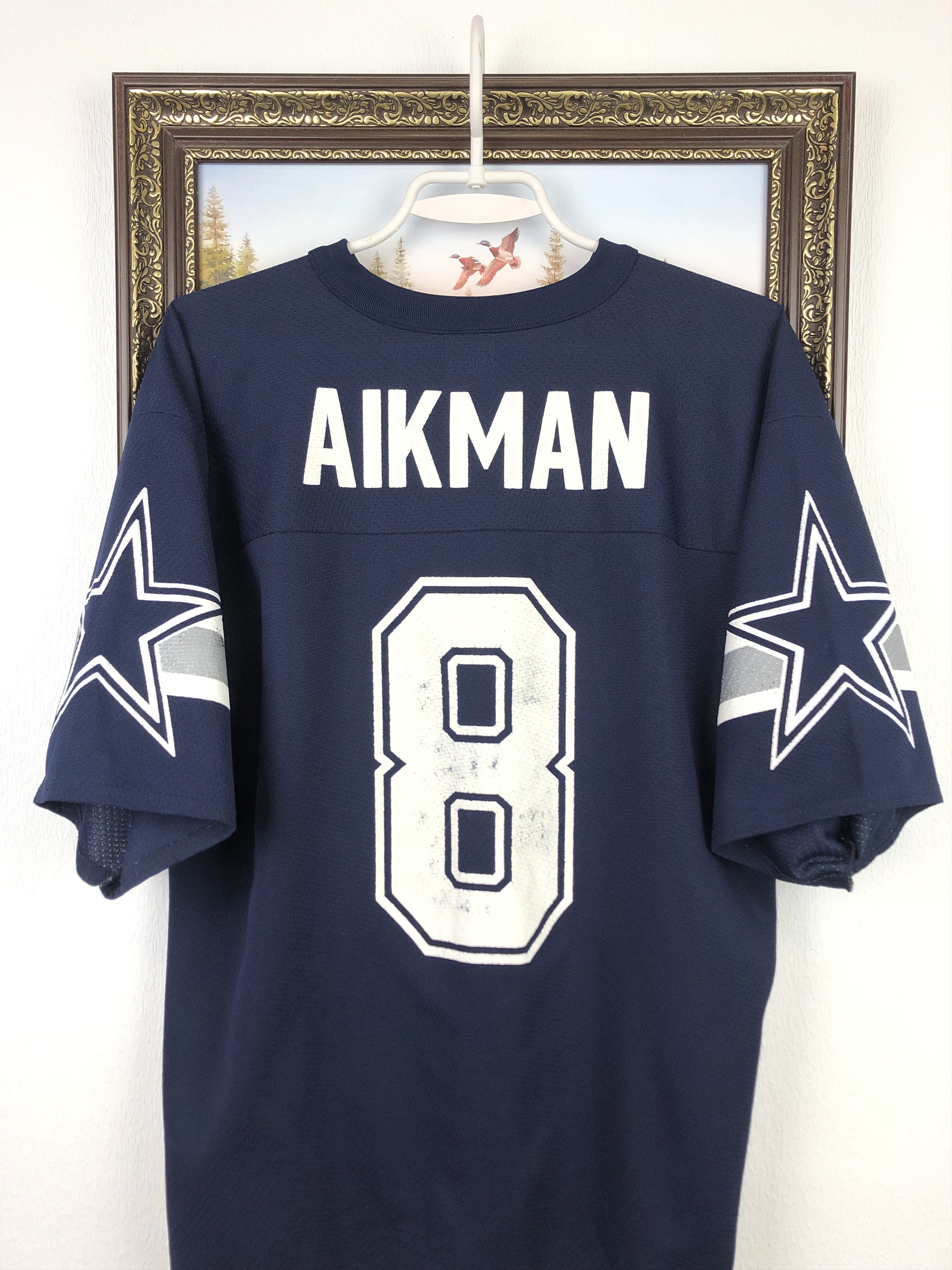 NFL × Vintage Vintage 90's Troy Aikman #8 Dallas Cowboys NFL Jersey Shirt Size US M / EU 48-50 / 2 - 10 Thumbnail
