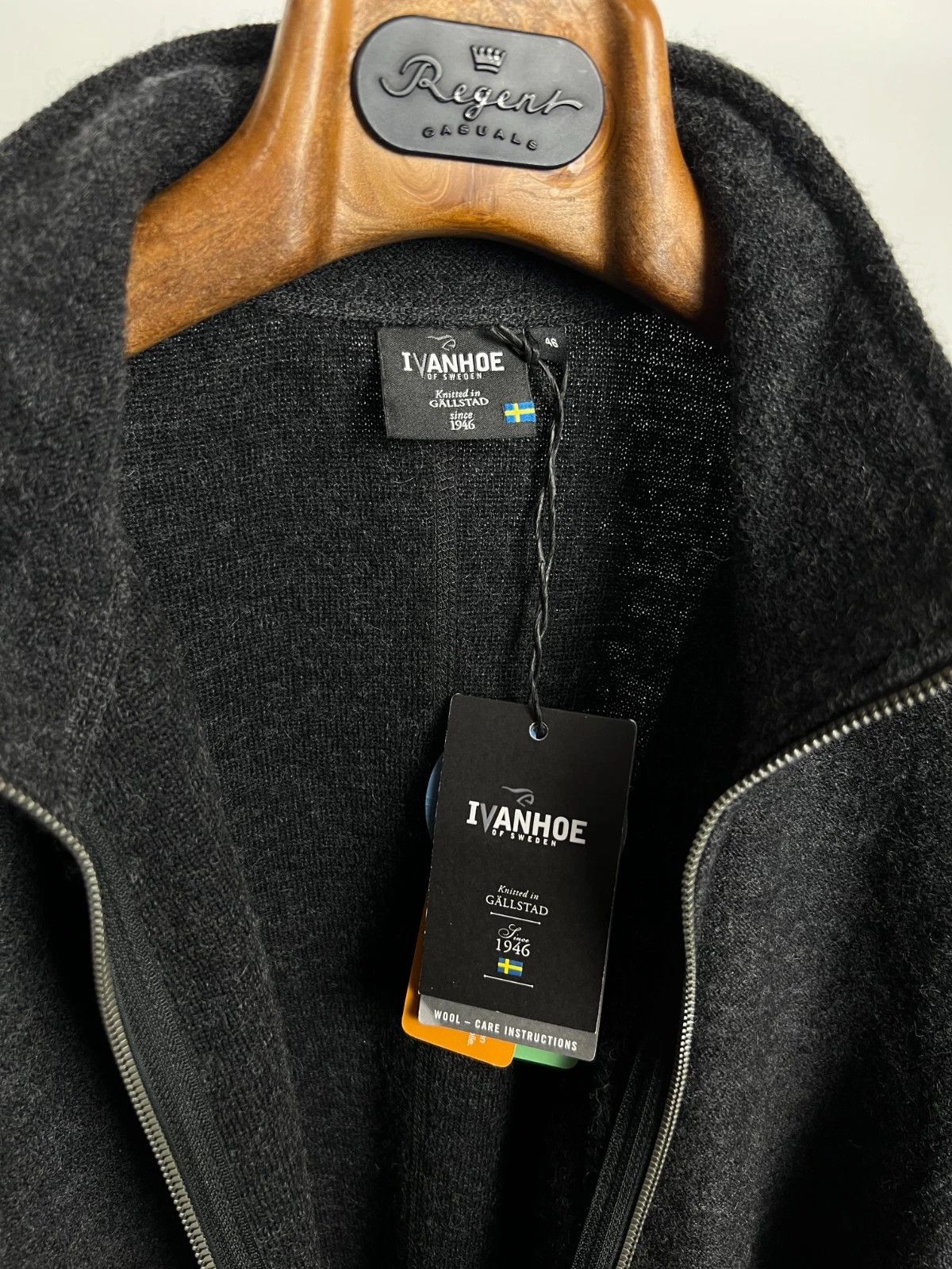Other Ivanhoe Of Sweden Bella Full Zip Graphite Marl Pullover Size XXL / US 16-18 / IT 52-54 - 6 Thumbnail