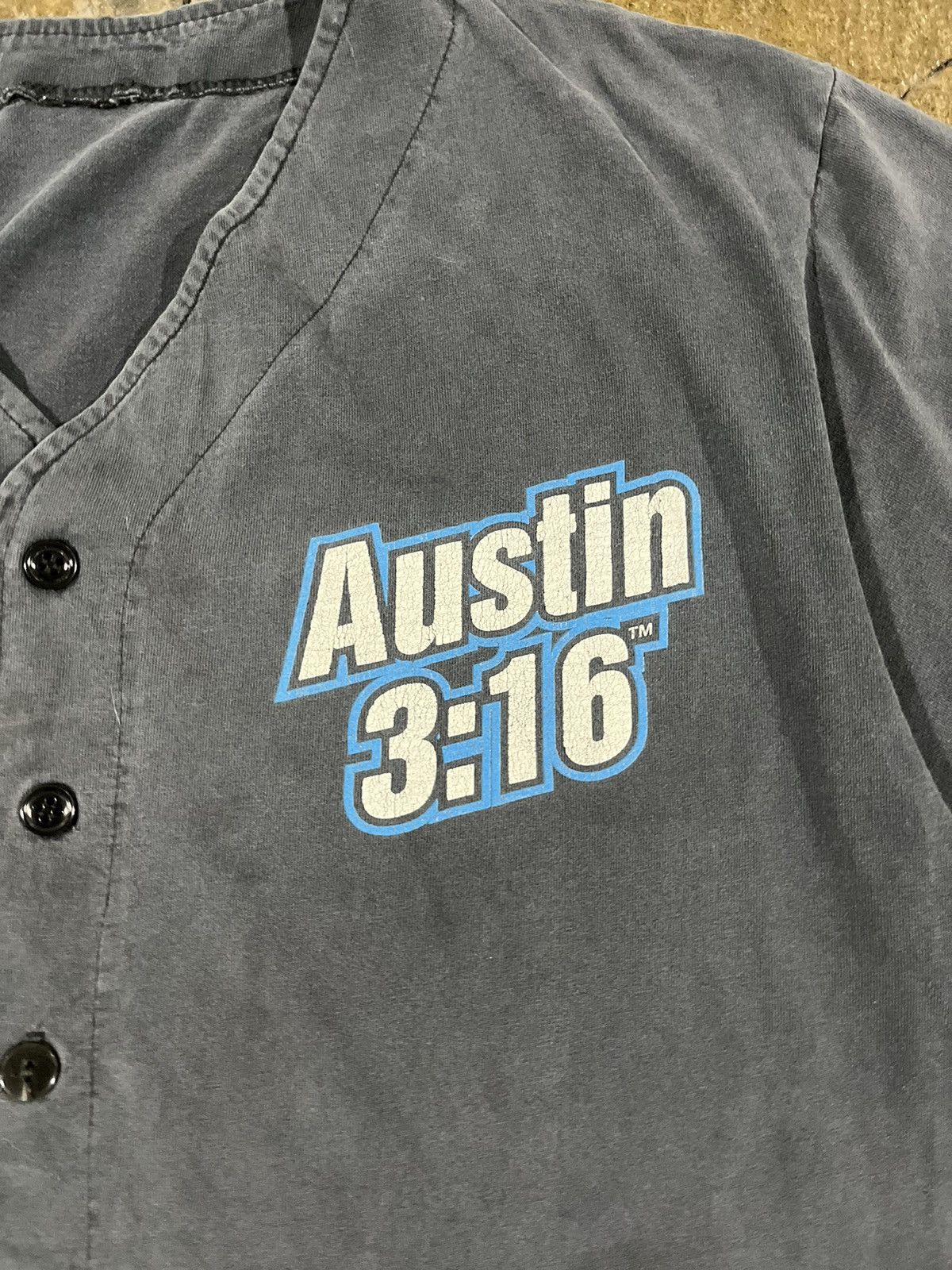 Vintage × WWF Crazy Vintage 90s Stone Cold Steve Austin Baseball Jersey Size US XL / EU 56 / 4 - 10 Thumbnail