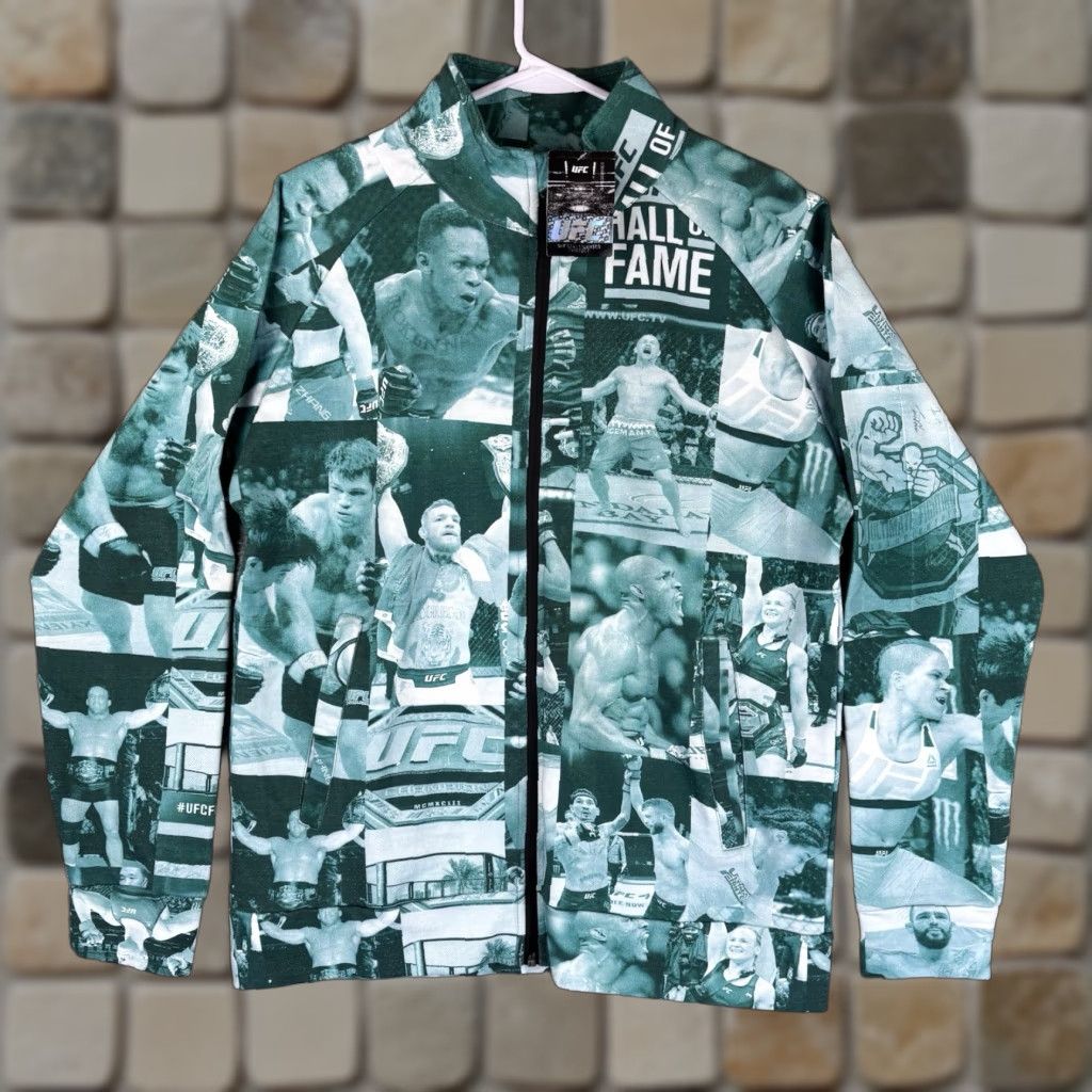 UFC UFC Fleece Shirt Pullover 1/4 Zip Mens Small Green All Over Print AOP Hall Of Fame NEW Size US S / EU 44-46 / 1 - 1 Thumbnail