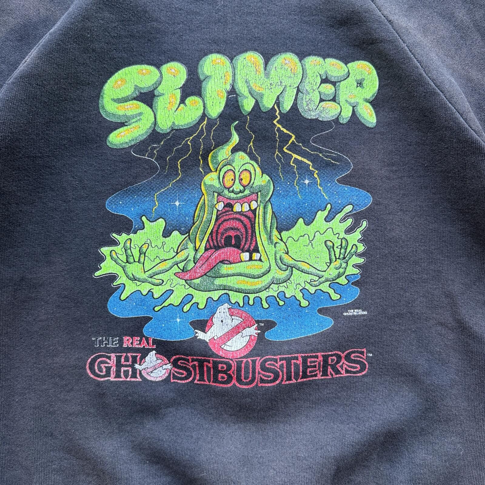 Other Vintage 80s Ghostbusters Slimer Sun Faded black Crewneck XS Size XS / US 0-2 / IT 36-38 - 4 Thumbnail
