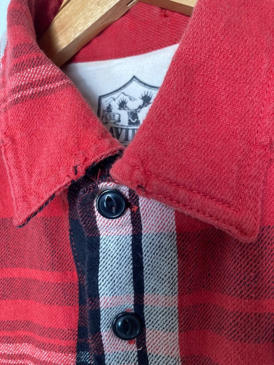 Avirex Avirex Embroidered Plaid Flannel Size US L / EU 52-54 / 3 - 8 Thumbnail