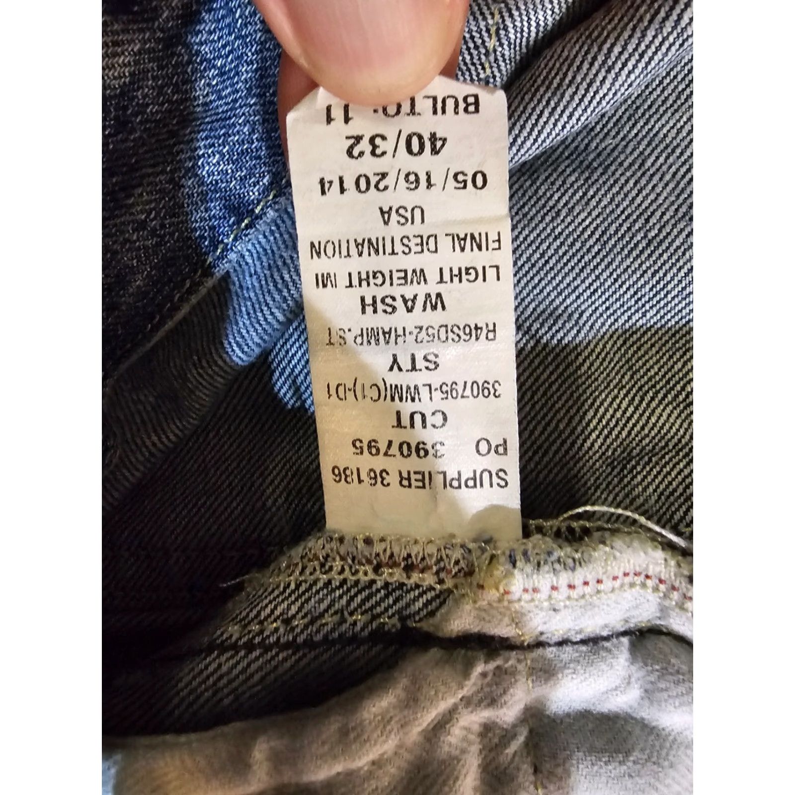 Polo Ralph Lauren VINTAGE Polo Ralph Lauren Jeans Dungarees RL Mens 40x32 Blue Cotton Denim 90s USA Mens Size US L / EU 52-54 / 3 - 6 Thumbnail