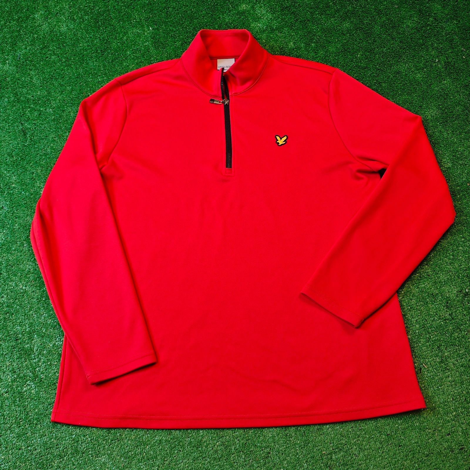 Lyle & Scott Lyle & Scott Sweater Mens XXL red 1/4 zip pullover Size US XL / EU 56 / 4 - 1 Thumbnail