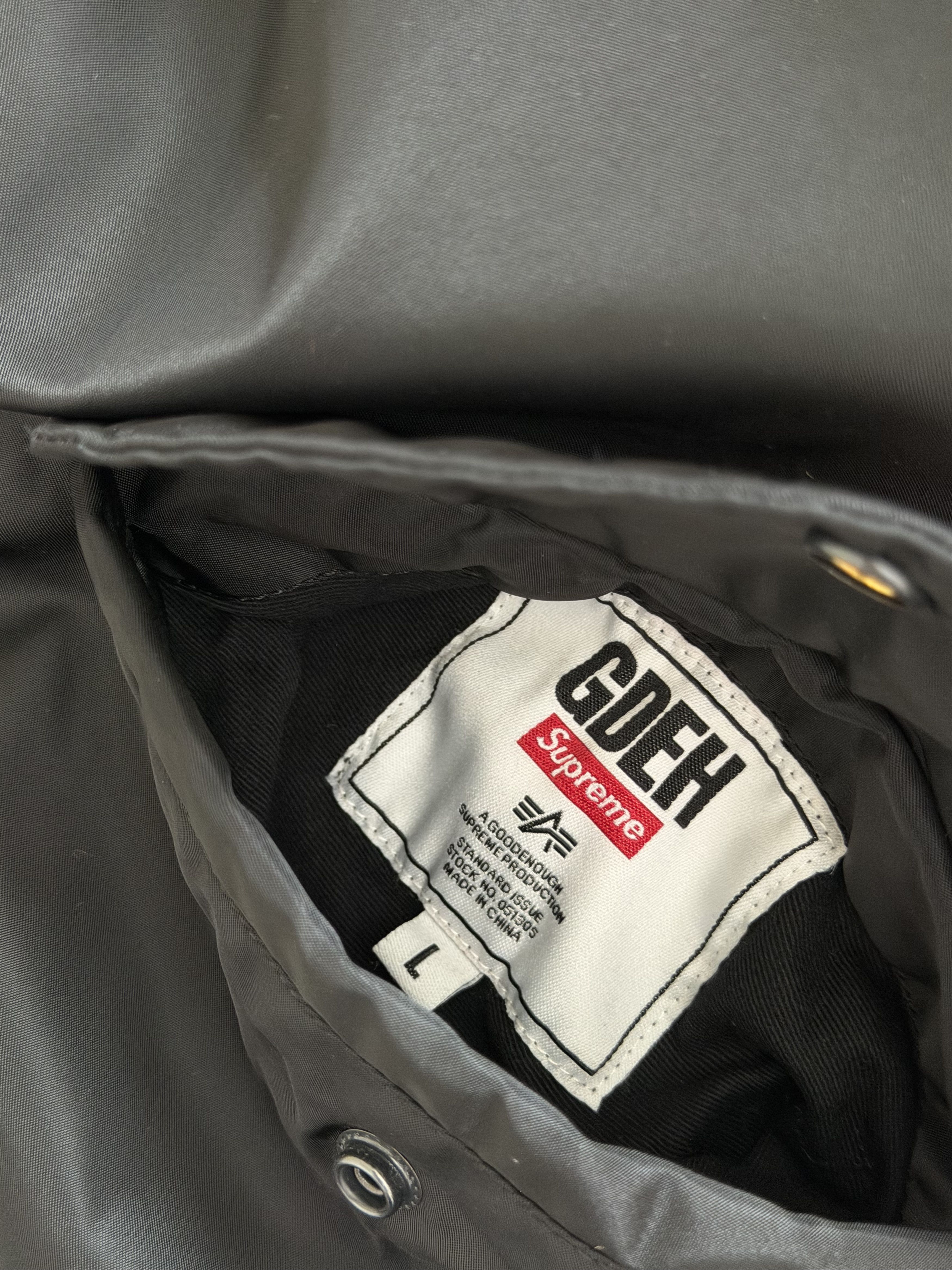 Supreme Supreme GOODENOUGH Reversible MA-1 Bomber Jacket Size US L / EU 52-54 / 3 - 11 Thumbnail