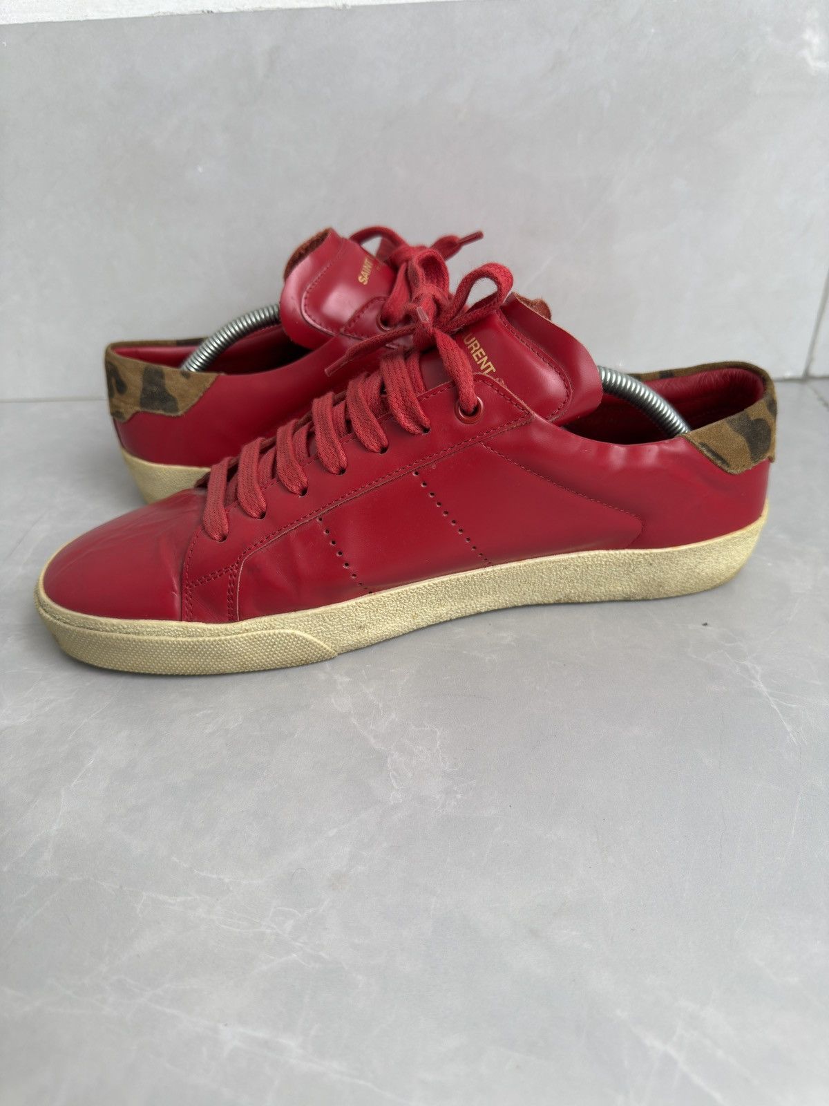 Saint Laurent Paris 🔥hedi slimane Court classic trainers Size US 8 / EU 41 - 13 Thumbnail