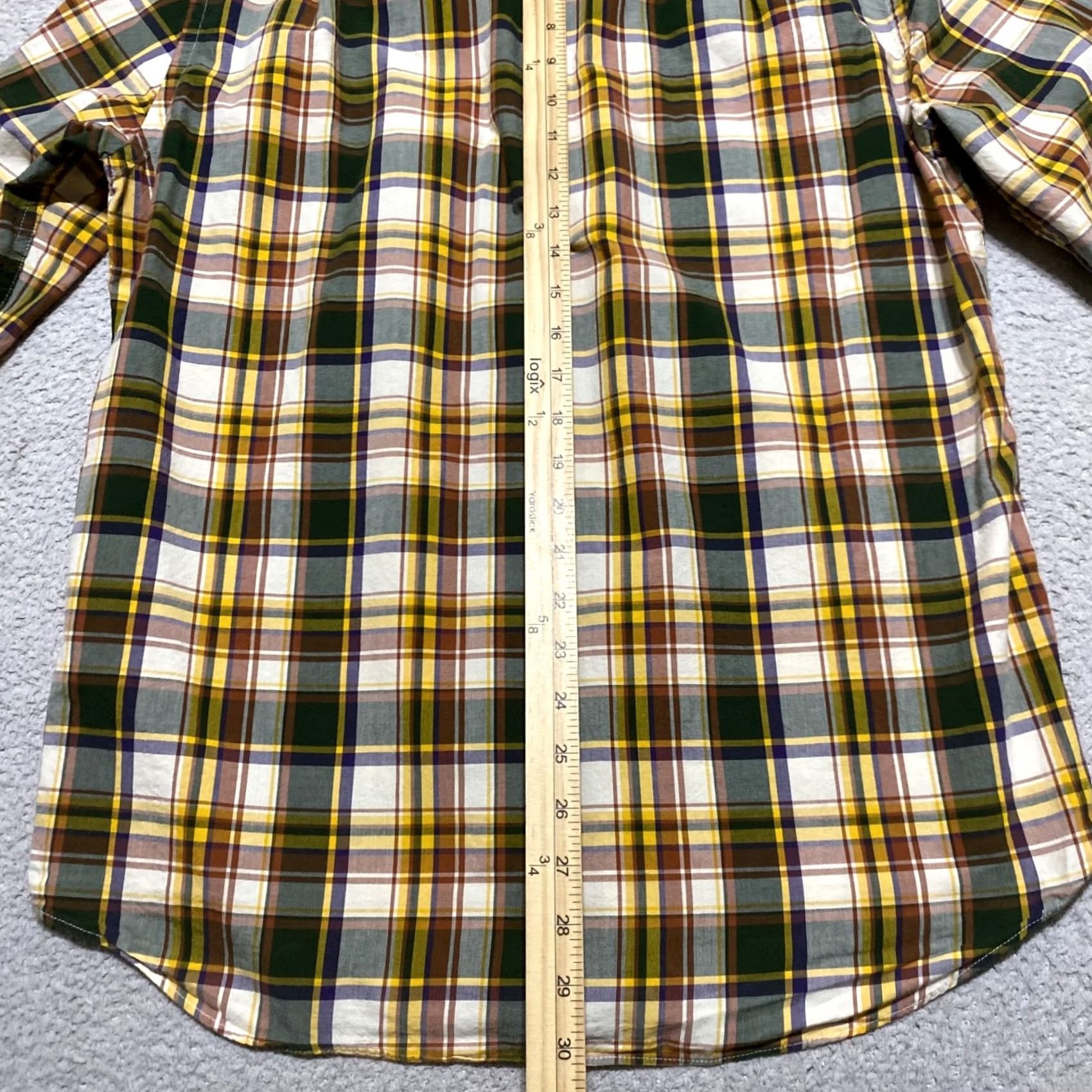 J.Crew J. Crew Mens Medium Multicolor Plaid Long Sleeve Button-Down Shirt 100% Cotton Size US M / EU 48-50 / 2 - 7 Thumbnail