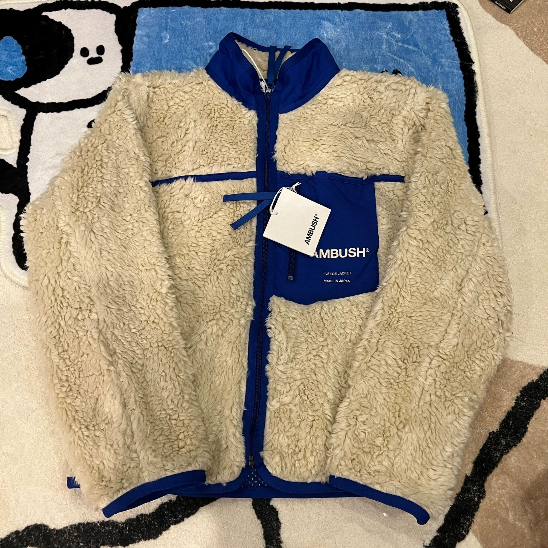 ambush color-block fleece zip jacket
