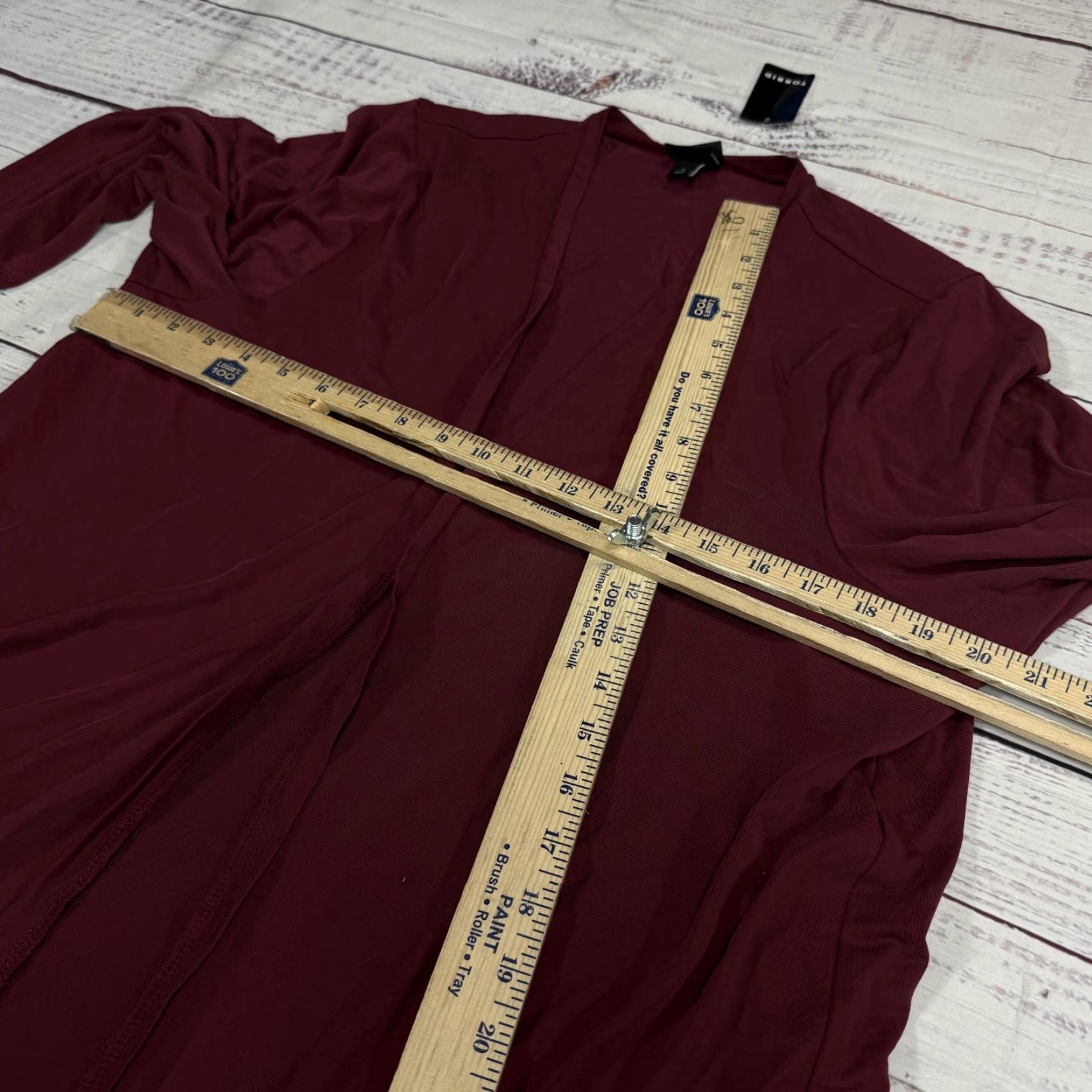 Torrid Torrid Red Long Duster Cardigan Open Front Stretch Modal Women's Sz 2X NWT Size XXL / US 16-18 / IT 52-54 - 2 Thumbnail