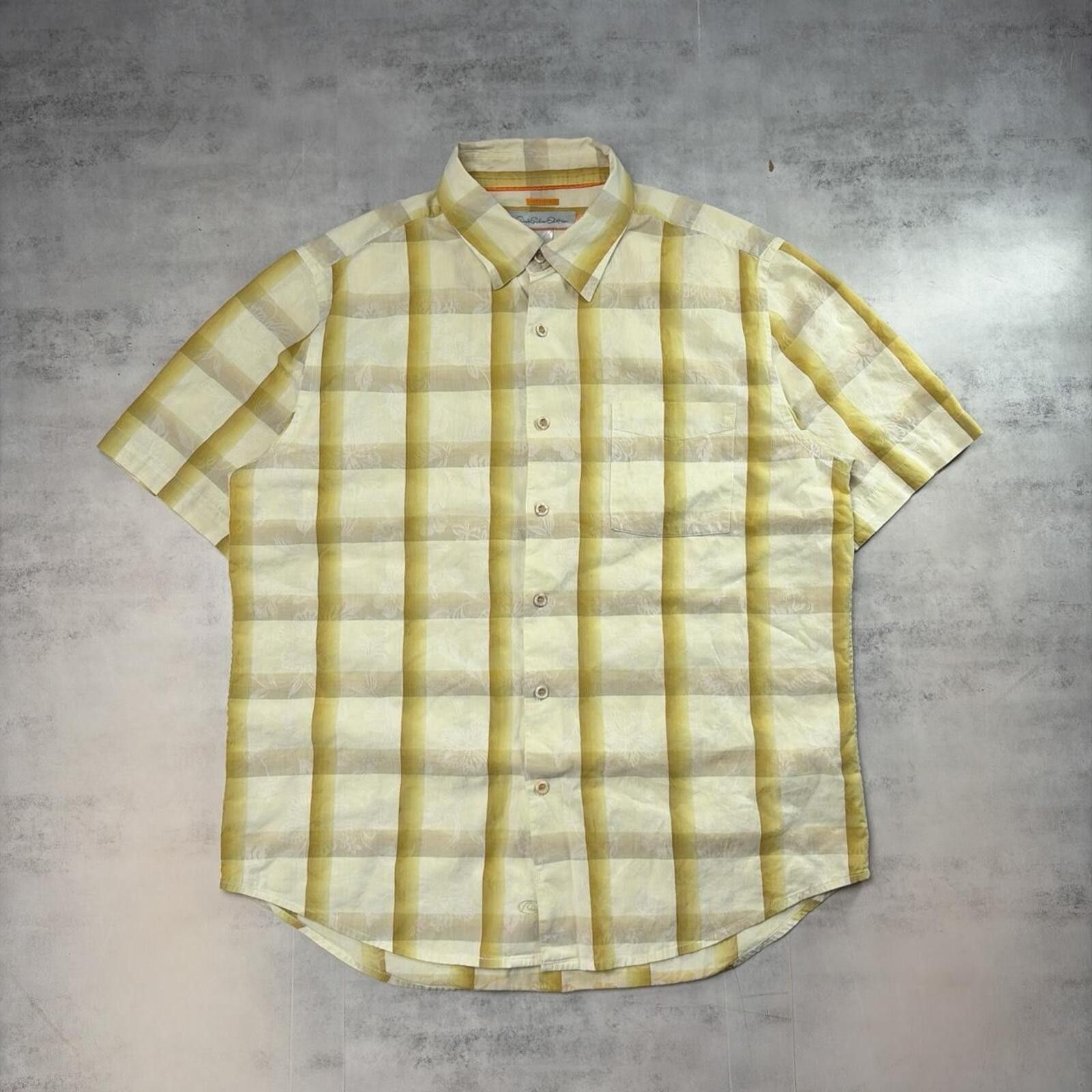 Quiksilver Y2K Yellow Quiksilver Grunge Surf Plaid Button Up Shirt Size US XL / EU 56 / 4 - 1 Thumbnail