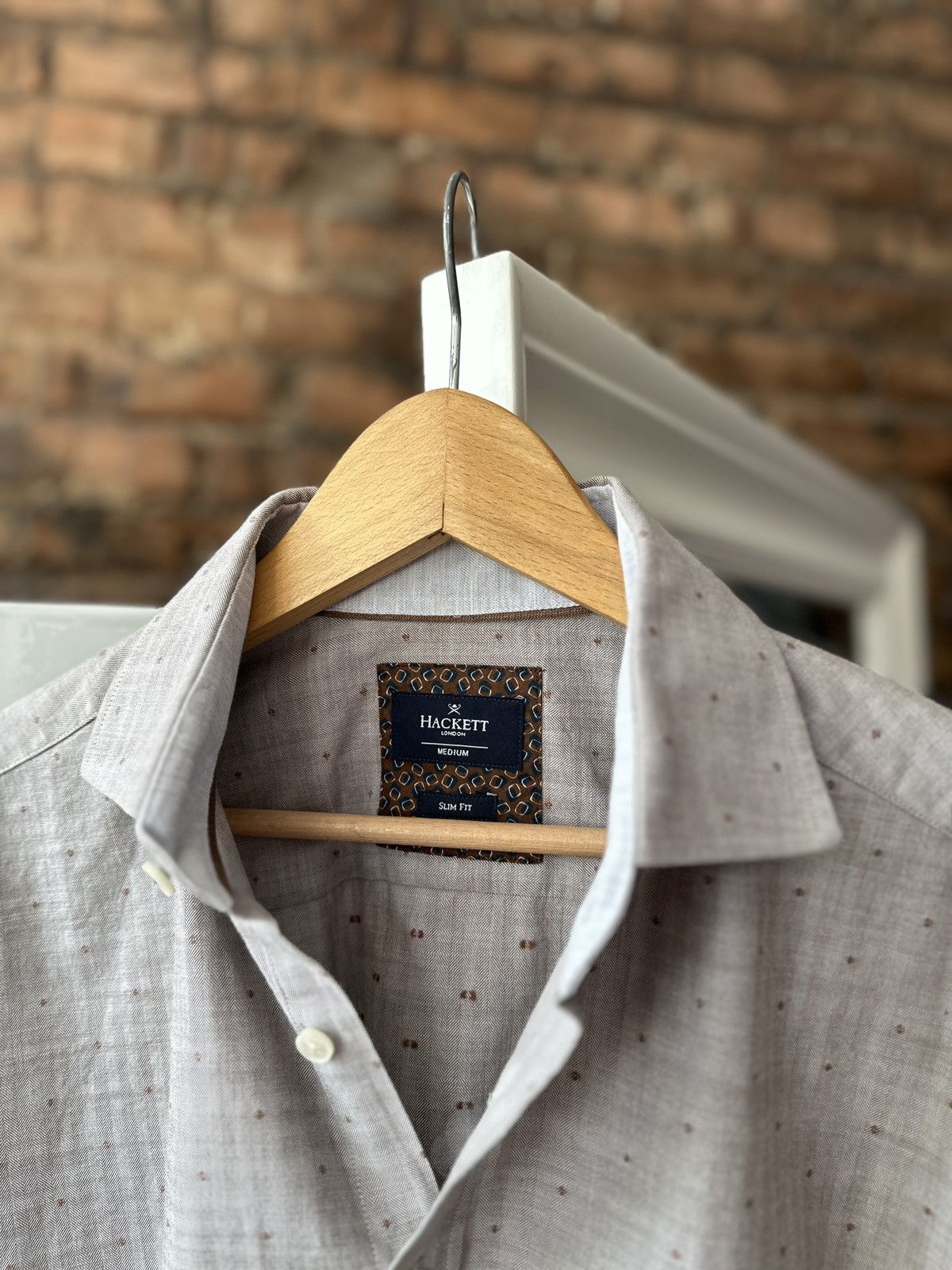 Hackett Men’s Shirts Hackett Button Up Gray Size: M Size US M / EU 48-50 / 2 - 3 Thumbnail