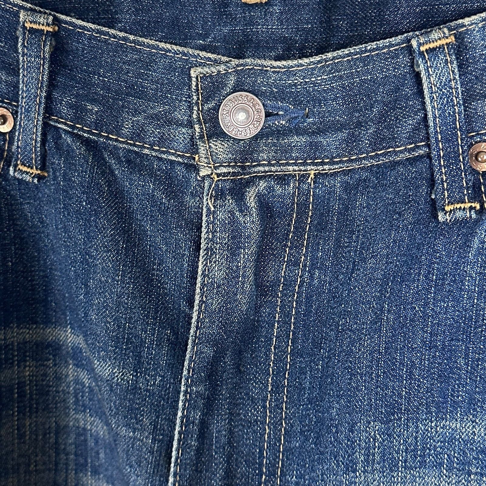 Levi's Japanese 505 Straight Blue Denim Size US 34 / EU 50 - 3 Thumbnail