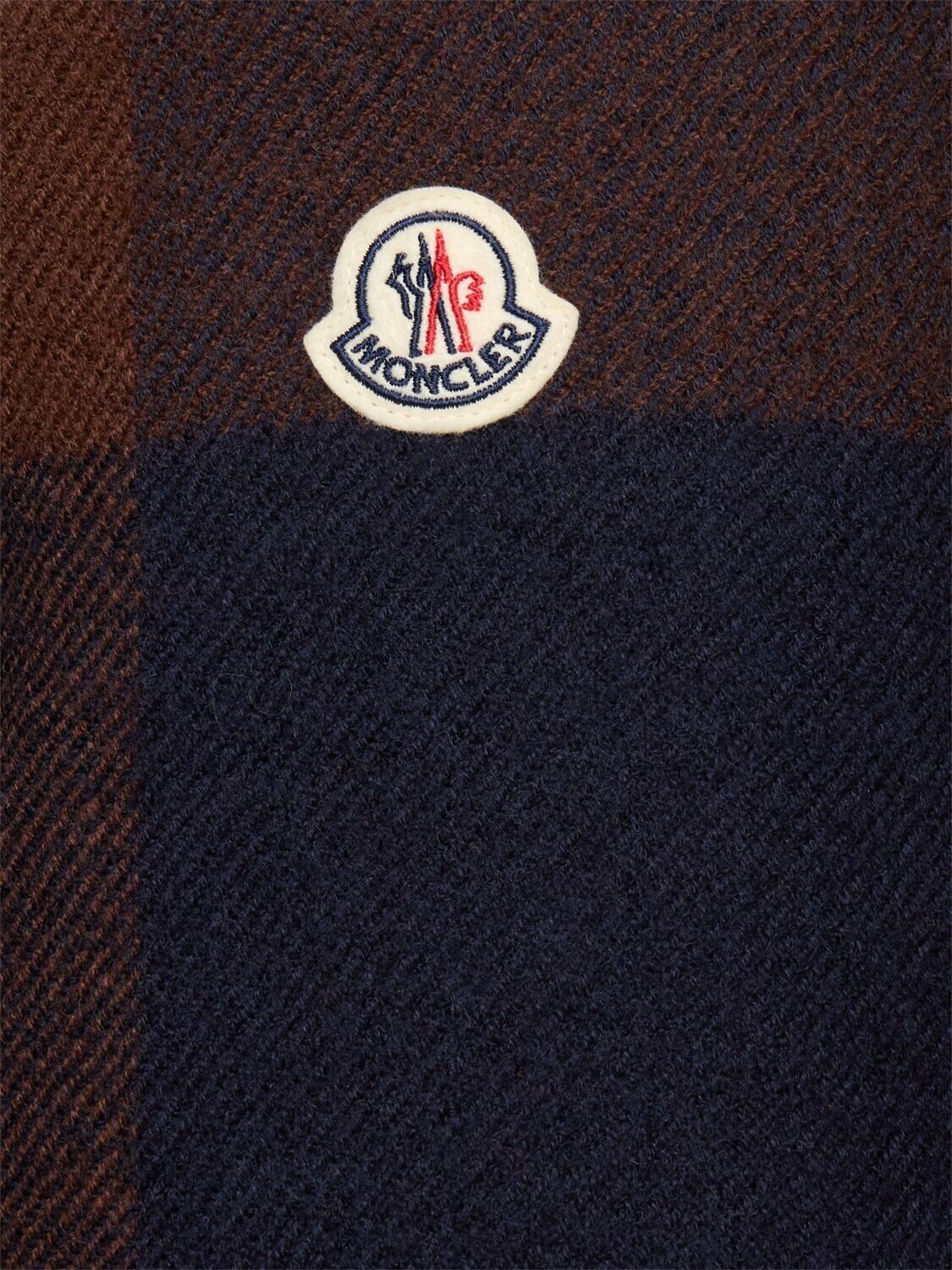 Moncler MONCLER Ladurns $3500 Blue/Brown Wool Down Jacket New 2 Size US M / EU 48-50 / 2 - 3 Thumbnail