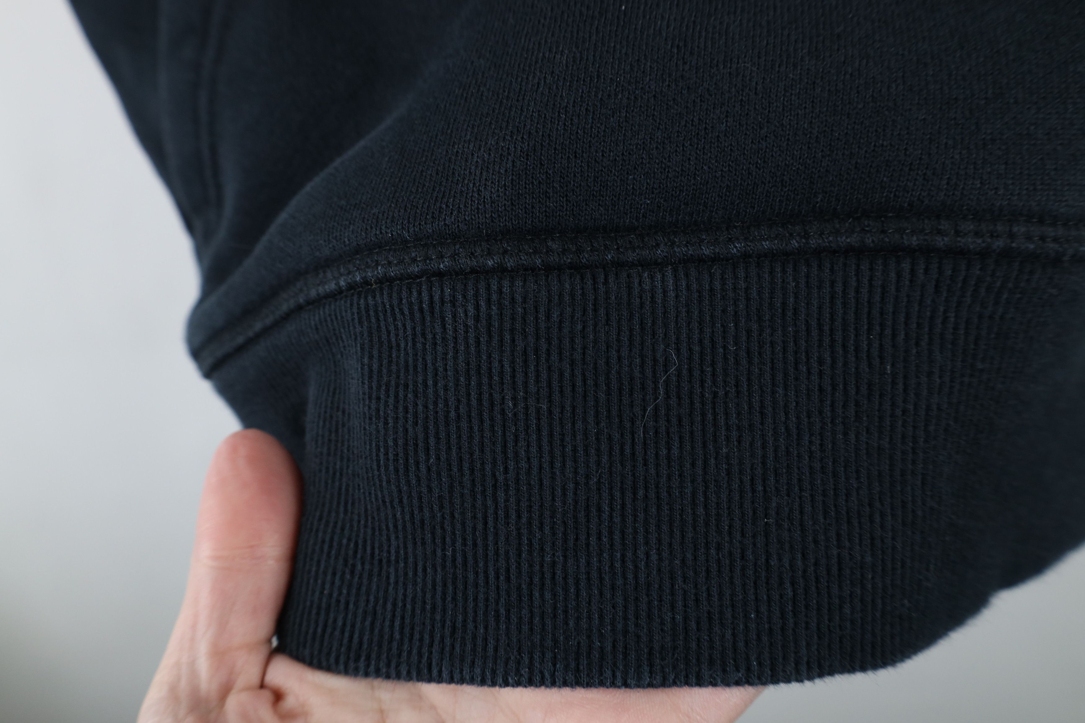 New Balance × Vintage Vintage Y2K New Balance Felt Logo Hoodie Sweatshirt Black Size L / US 10 / IT 46 - 8 Thumbnail