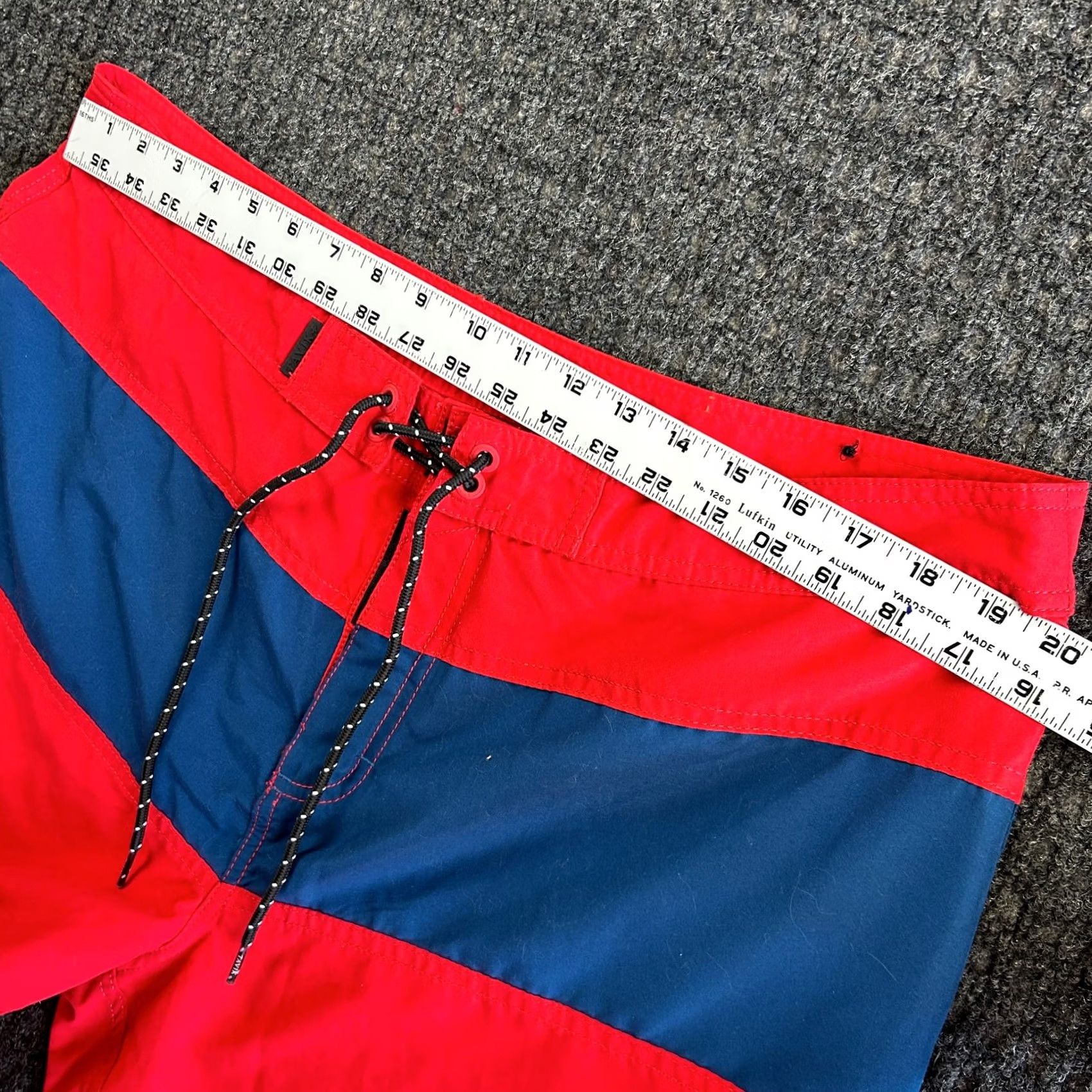 Tavik Tavik Swim Trunks Board Shorts 38 Red Blue Stripe Drawstring Beach Surf Men Adult Regular 38 Red Size US 38 / EU 54 - 6 Thumbnail
