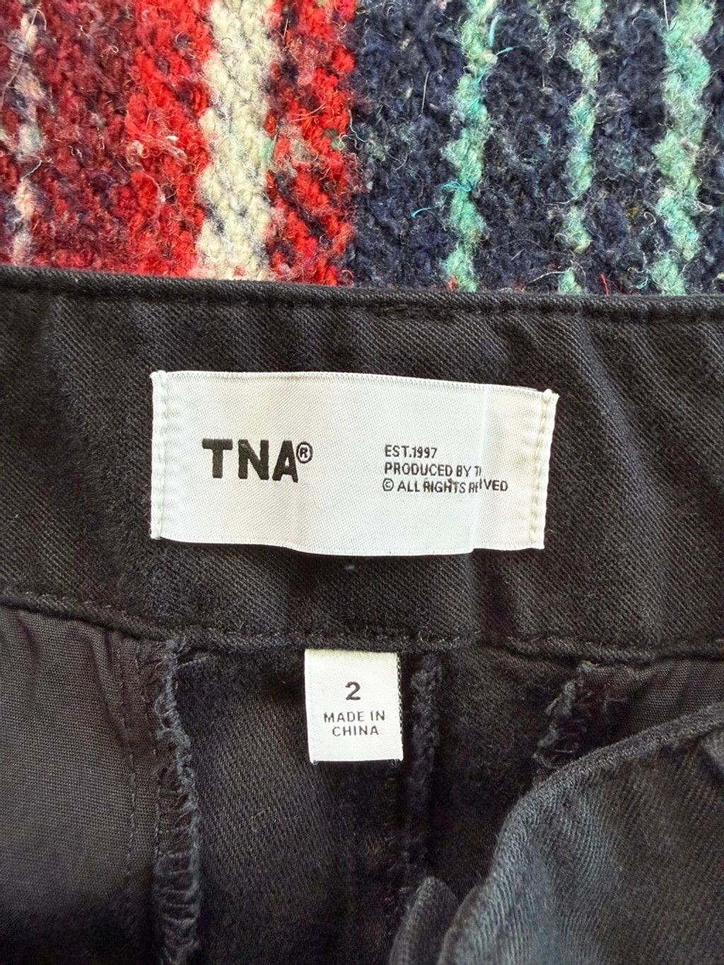 TNA Women's TNA Black Wide Leg Cargo Pants Size 2 Size 26" / US 2 / IT 38 - 4 Thumbnail