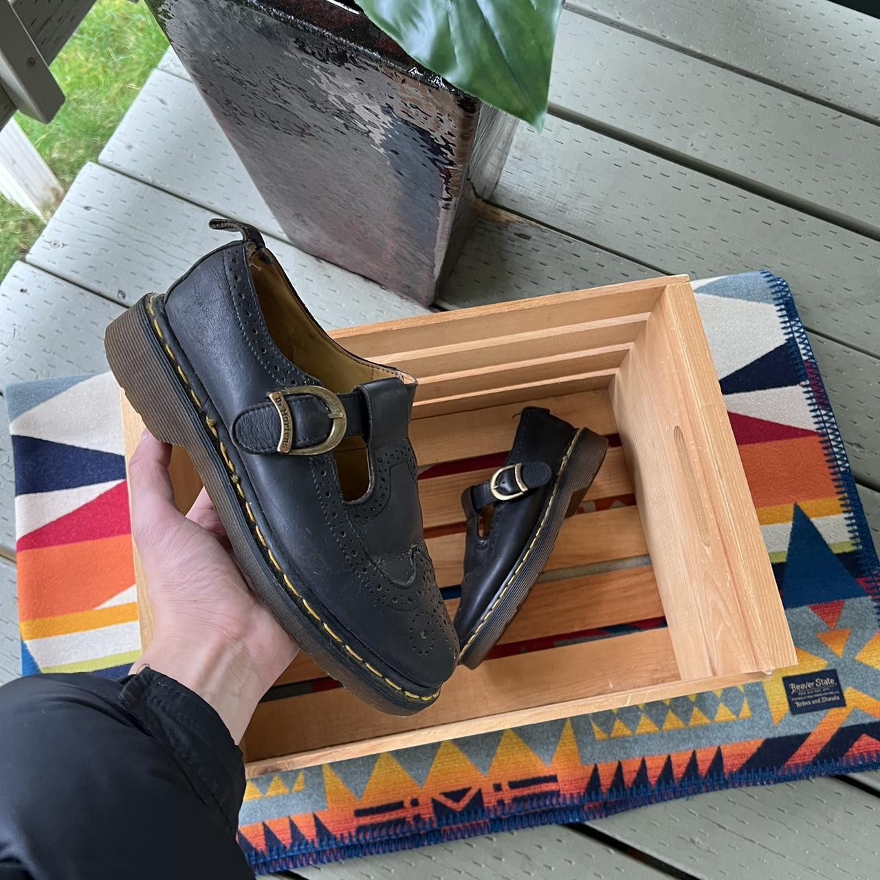 Dr. Martens × Vintage 1990s Doc Marten's Buckled Mary Jane Brogues Size US 4 / IT 34 - 1 Thumbnail
