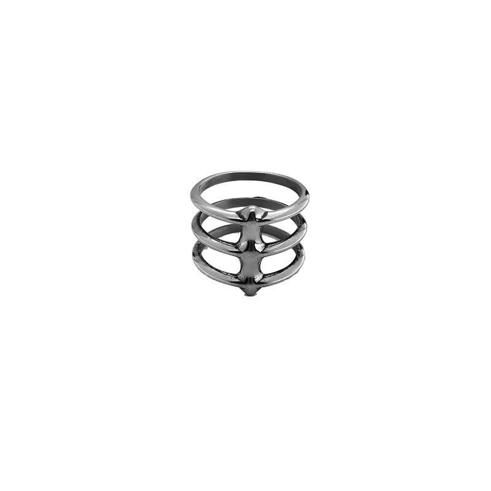 Jewelry Circle Layered Silver Ring Size ONE SIZE - 5 Thumbnail