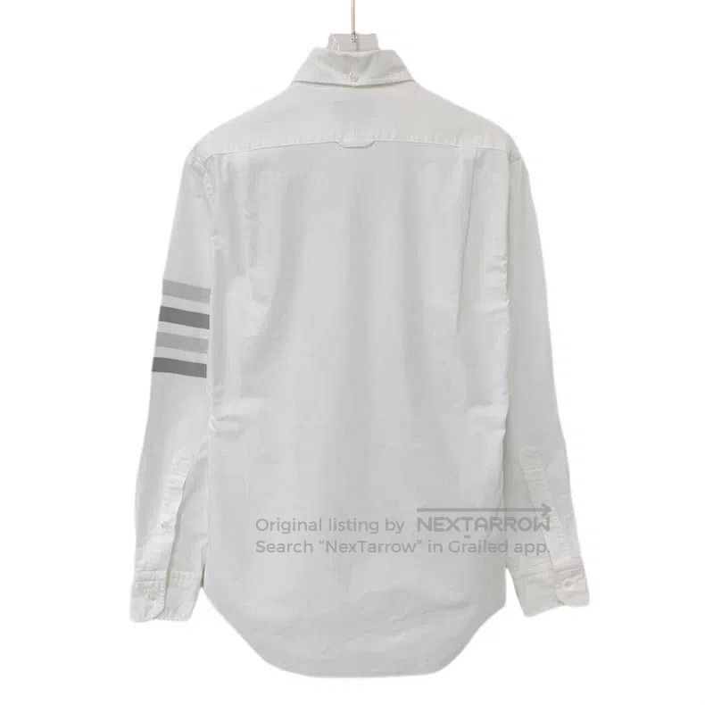 Thom Browne Thom Browne Long-sleeved shirt with single row of buttons Size US M / EU 48-50 / 2 - 2 Thumbnail