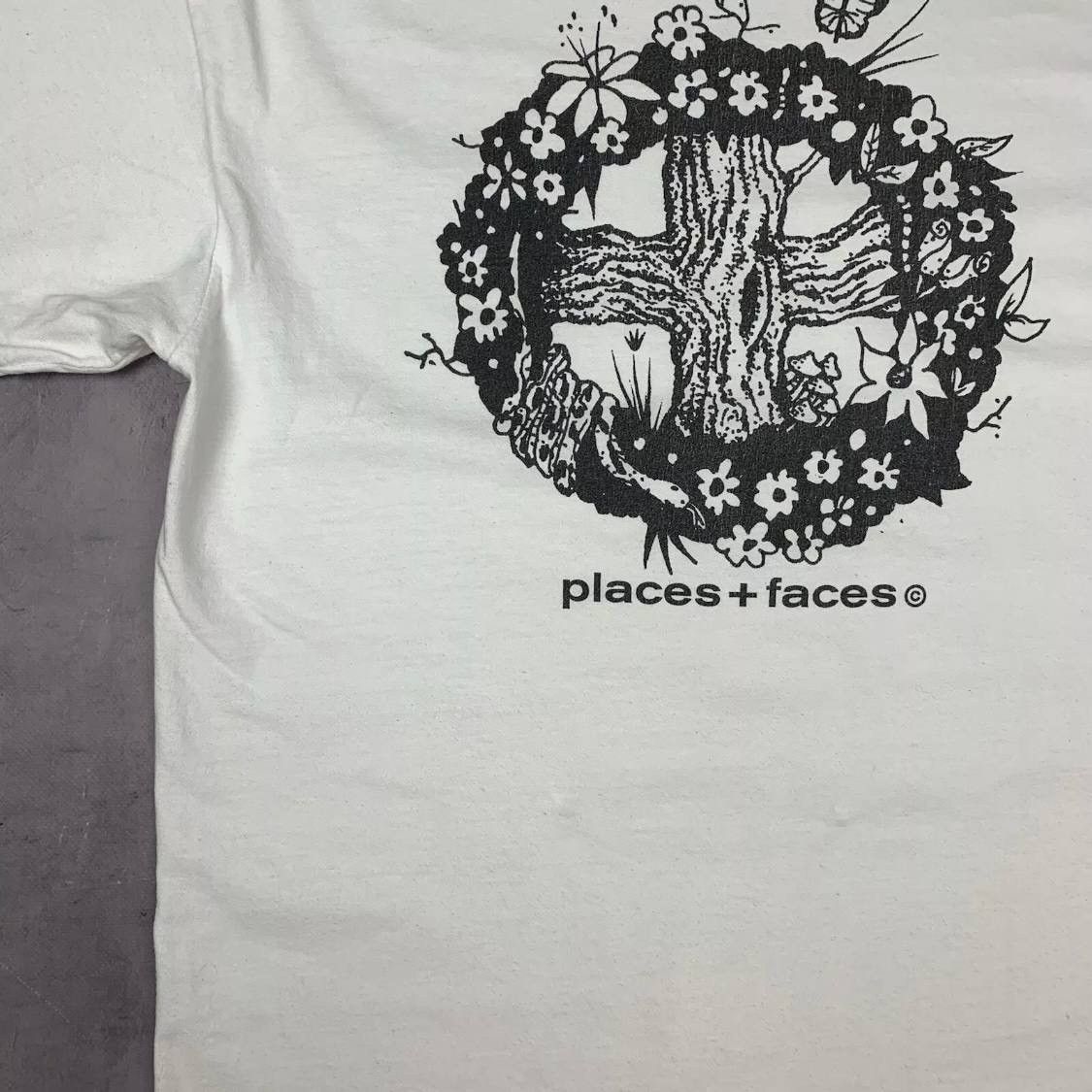 Other Places + Faces Skateboard SK8 Flowers Tee Big Logo Size US L / EU 52-54 / 3 - 6 Thumbnail