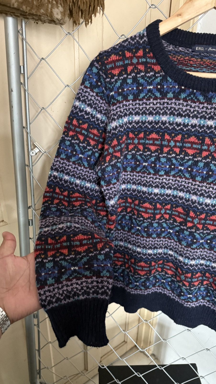 Journal Standard END. x Journal Standard Fair Isle Wool Knit Sweater Size US L / EU 52-54 / 3 - 5 Thumbnail