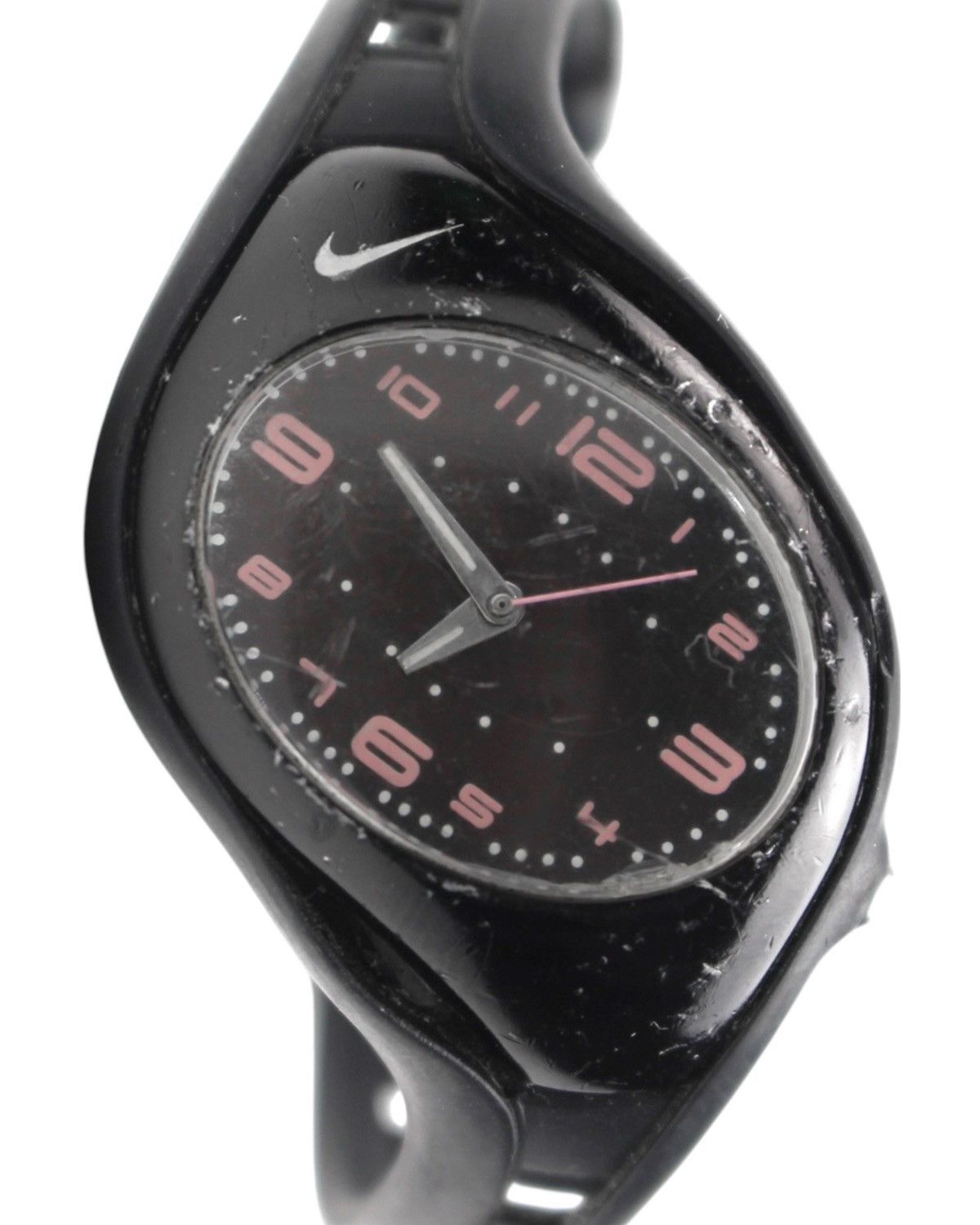 Nike 2000S NIKE TRIAX – BLACK/PINK ANALOG SPORTS WATCH Size ONE SIZE - 1 Thumbnail