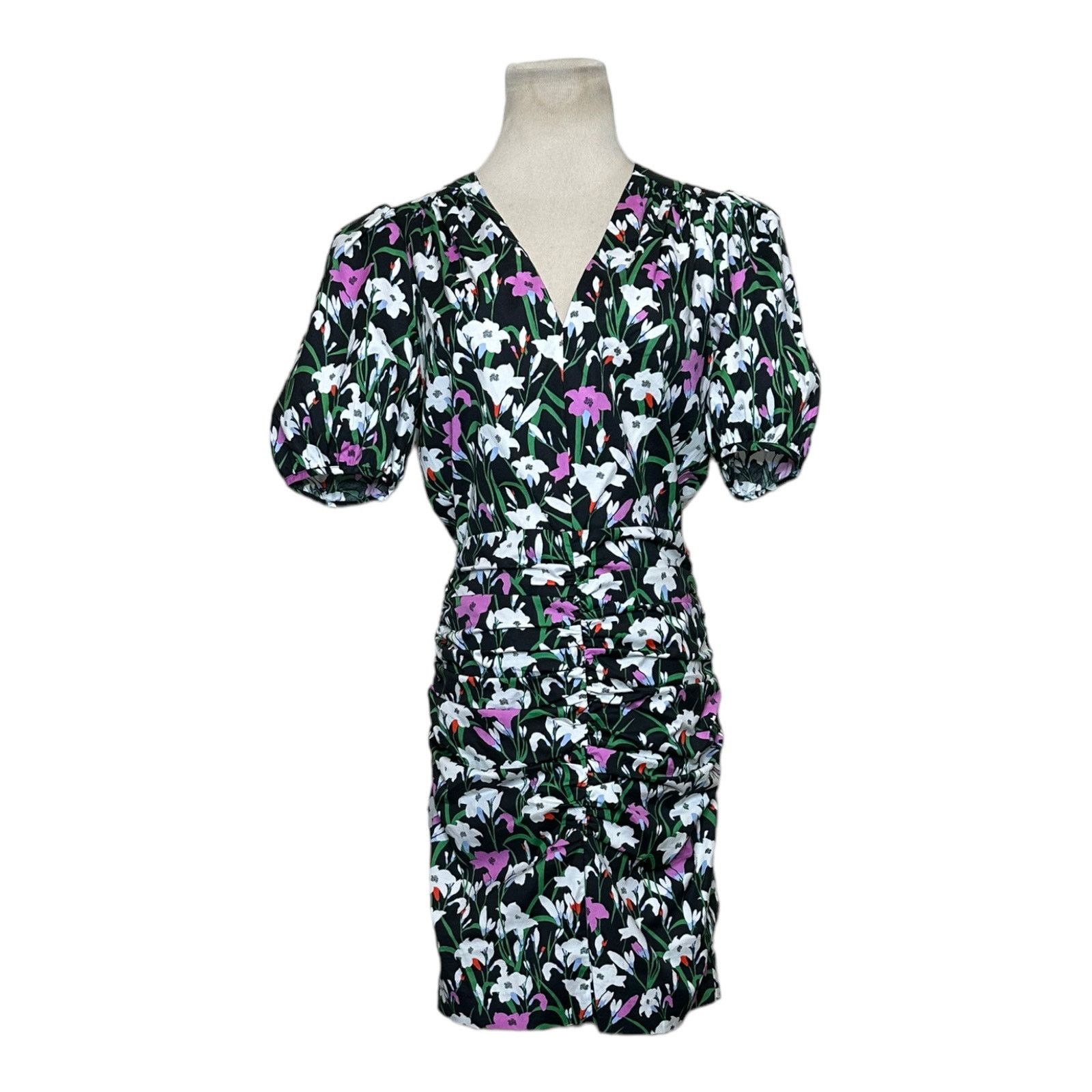 Veronica Beard Veronica Beard Janis Floral Ruched Mini Dress size 2 Size S / US 4 / IT 40 - 12 Thumbnail