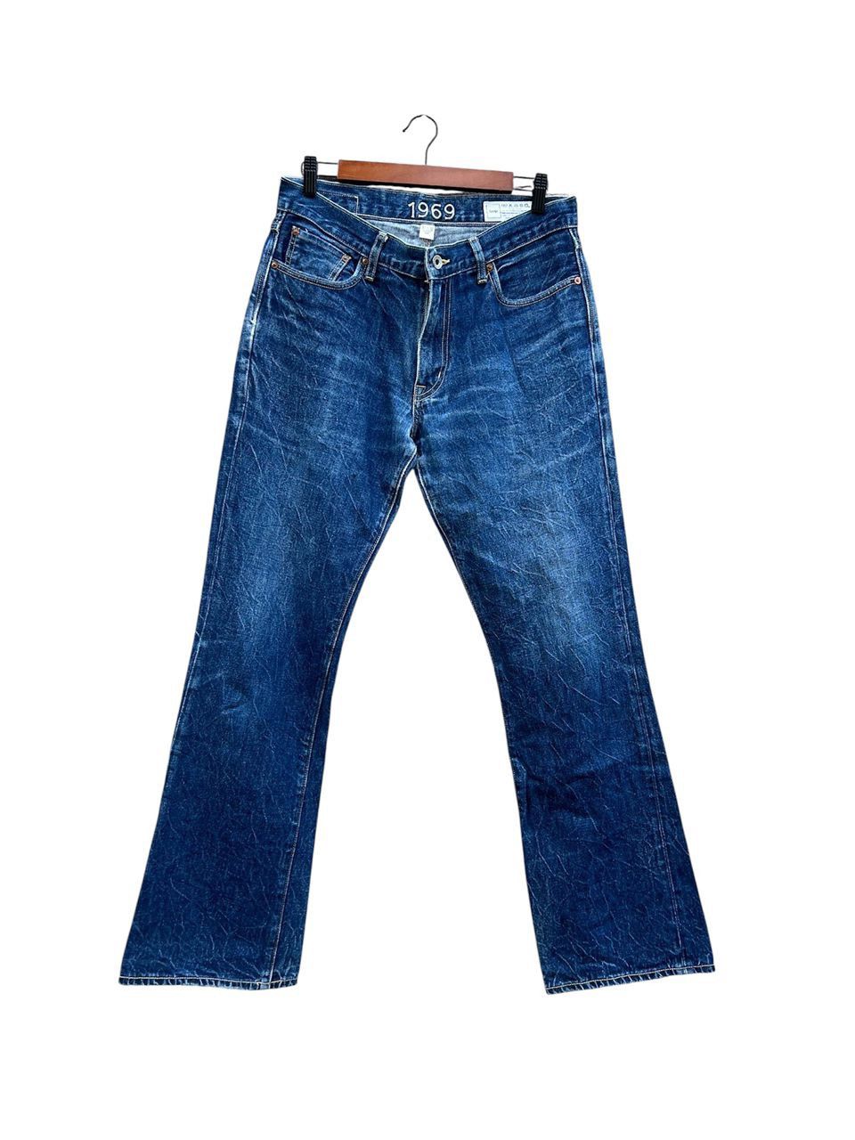 Gap GAP 1969 Denim Jeans Slim Fit Boot Waist 32-33" Size US 32 / EU 48 - 1 Thumbnail
