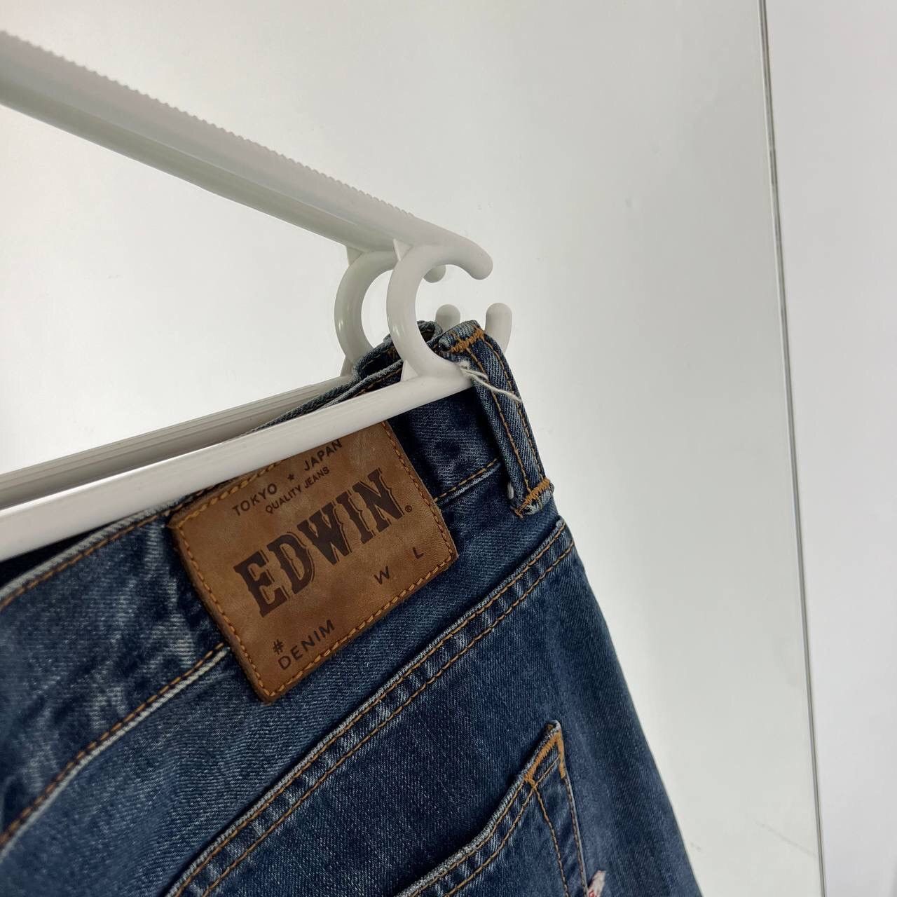 Edwin Vintage Edwin Denim Slim Navy Blue Jeans Y2k Size US 34 / EU 50 - 4 Thumbnail