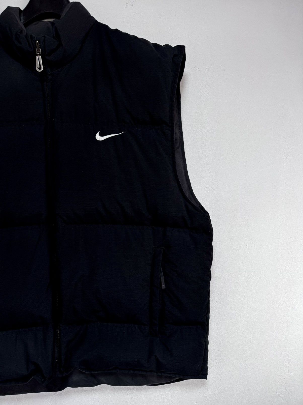 Nike × Vintage Vintage 90s Nike Reversible Puffer Vest Streetwear Y2K Black Size US XL / EU 56 / 4 - 7 Thumbnail